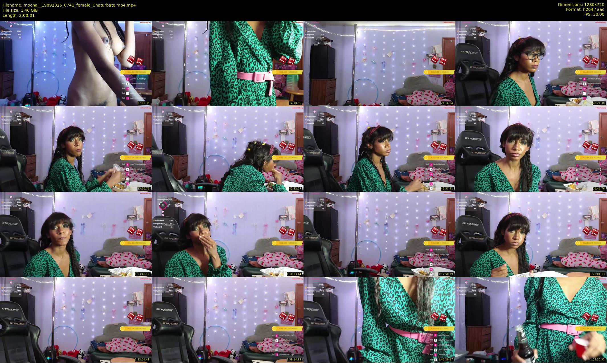 mocha_ — 121 minute Chaturbate female cam show recording, 720p, Sep 19, 2025