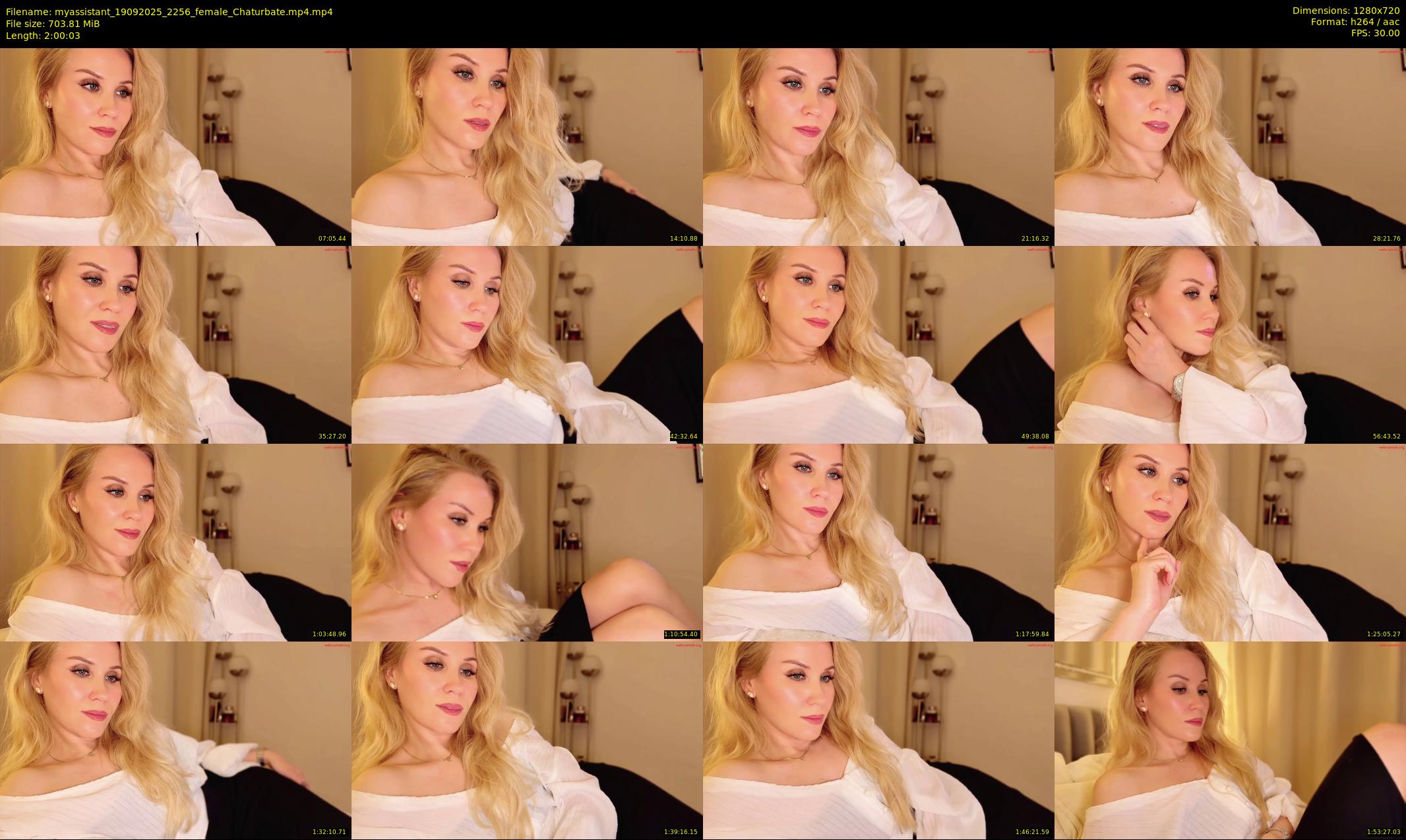 myassistant — 121 minute Chaturbate female cam show recording, 720p, Sep 19, 2025