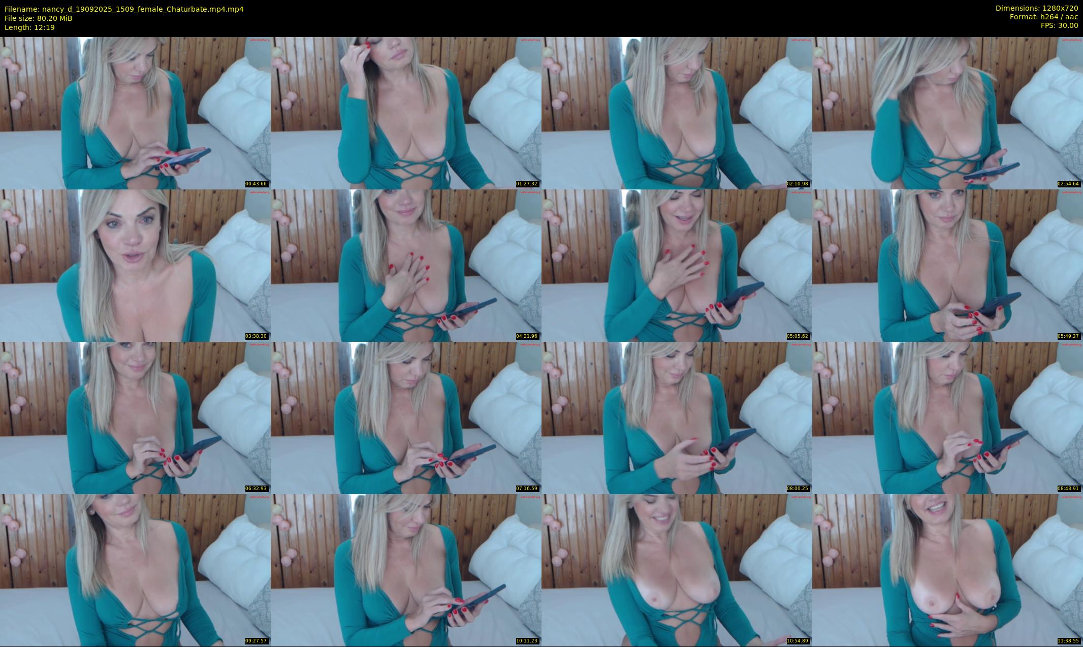nancy_d — 13 minute Chaturbate female cam show recording, 720p, Sep 19, 2025