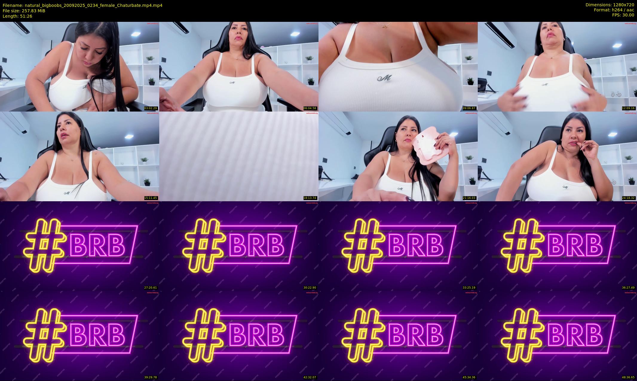 natural_bigboobs — 52 minute Chaturbate female cam show recording, 720p, Sep 20, 2025
