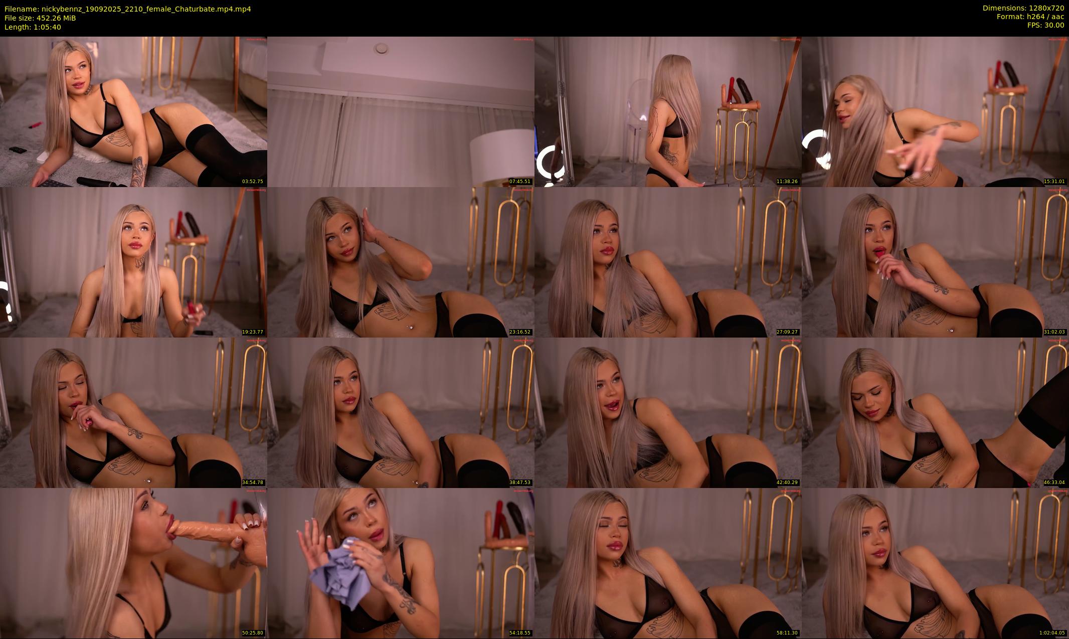nickybennz — 66 minute Chaturbate female cam show recording, 720p, Sep 19, 2025