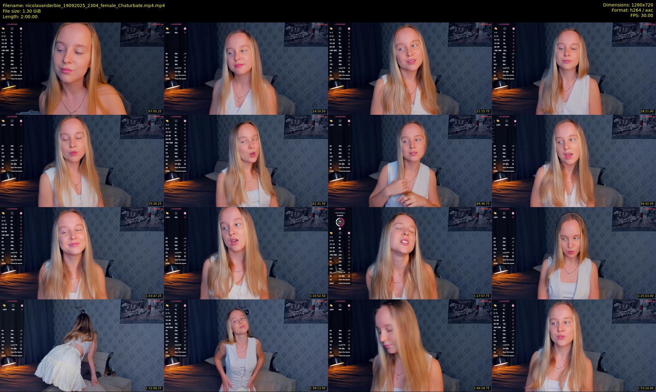 nicolavanderbie — 120 minute Chaturbate female cam show recording, 720p, Sep 19, 2025