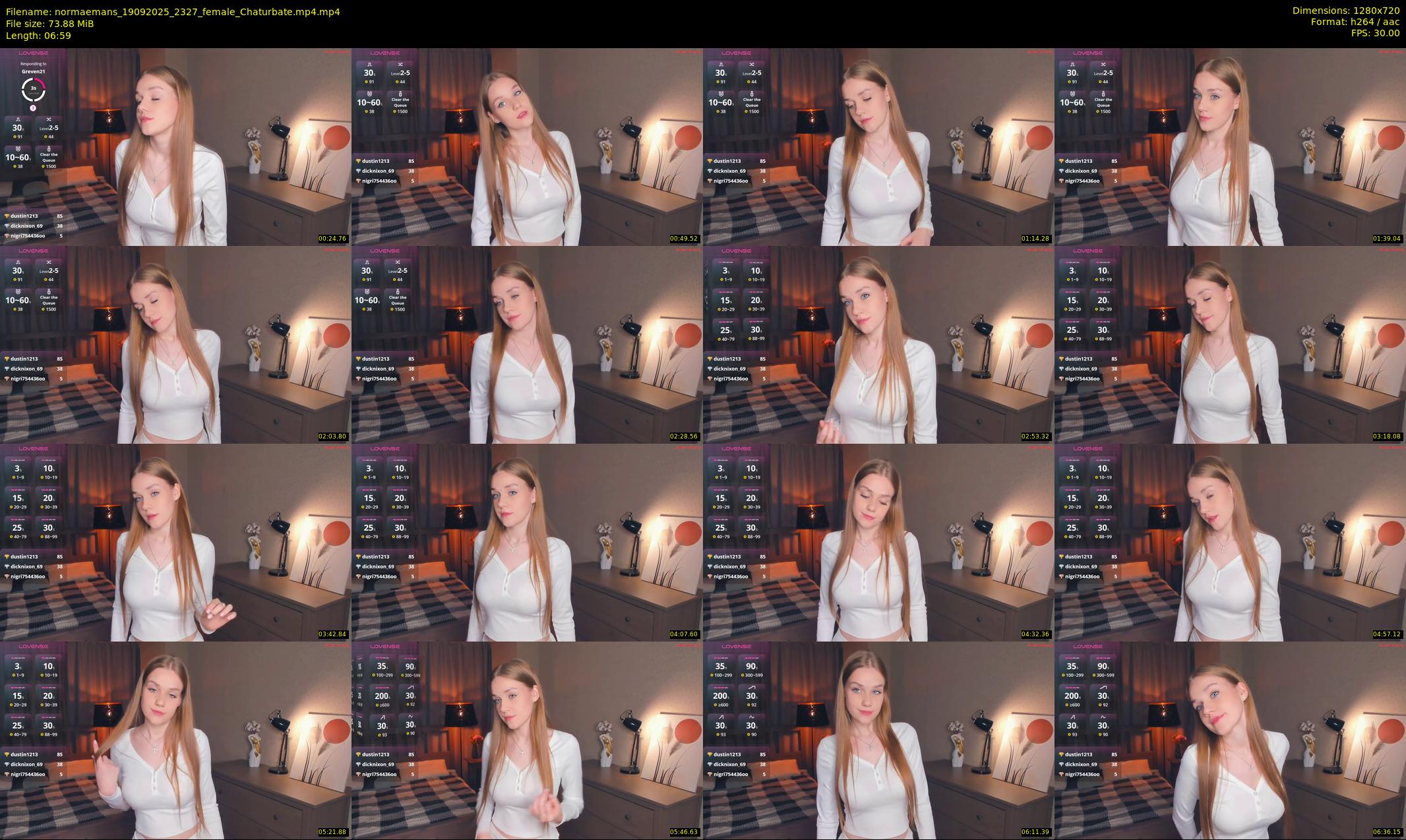 normaemans — 7 minute Chaturbate female cam show recording, 720p, Sep 19, 2025