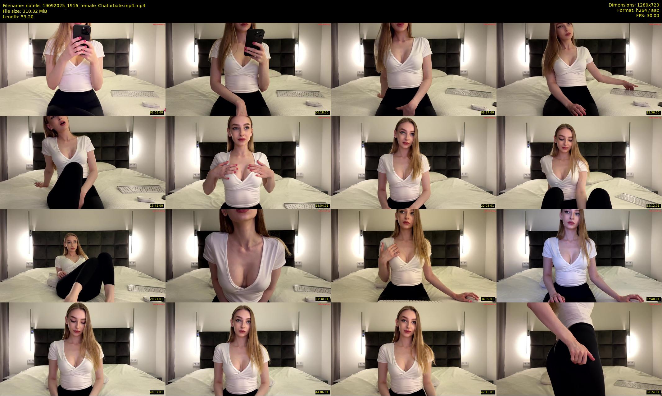 notelis — 54 minute Chaturbate female cam show recording, 720p, Sep 19, 2025