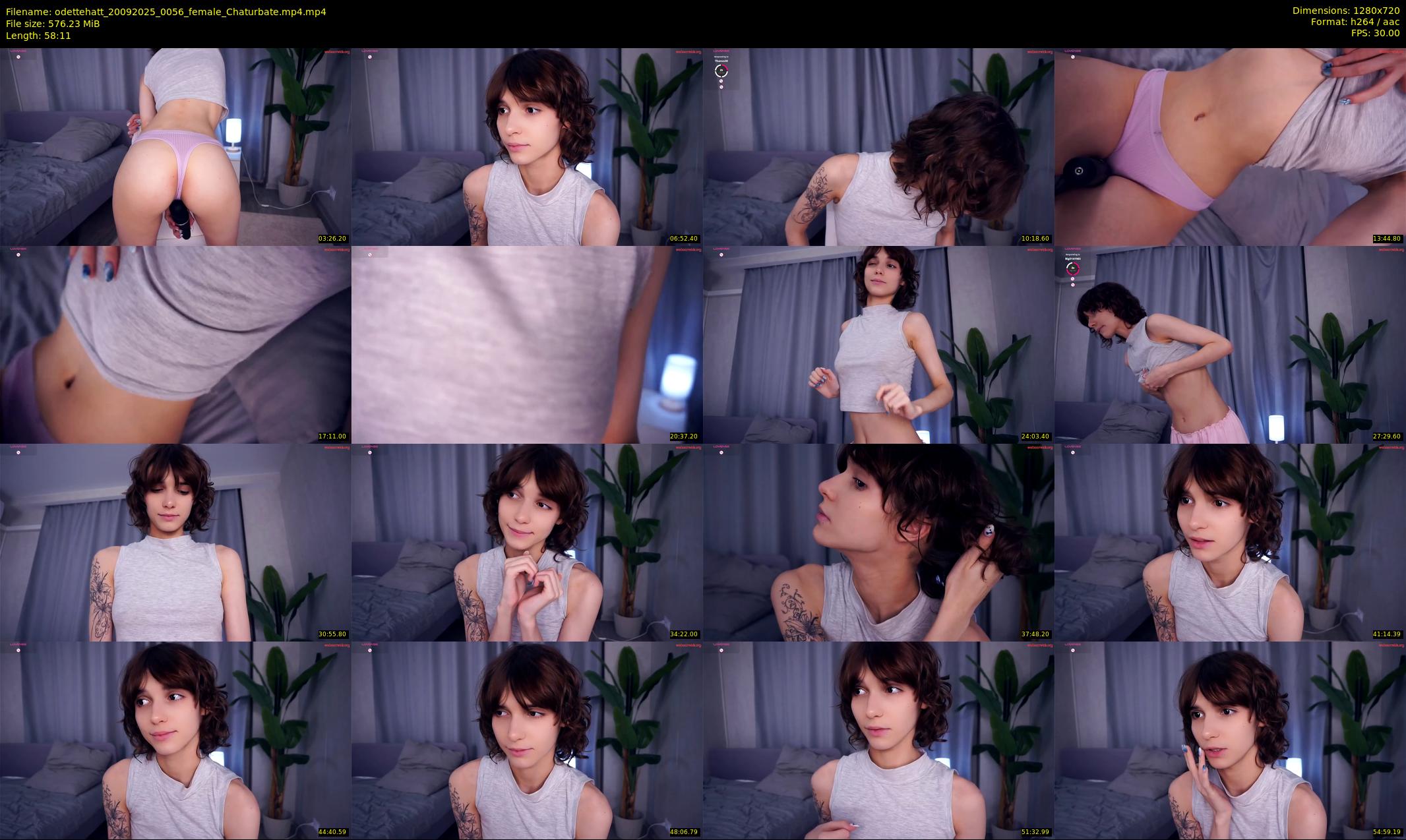 odettehatt — 59 minute Chaturbate female cam show recording, 720p, Sep 20, 2025