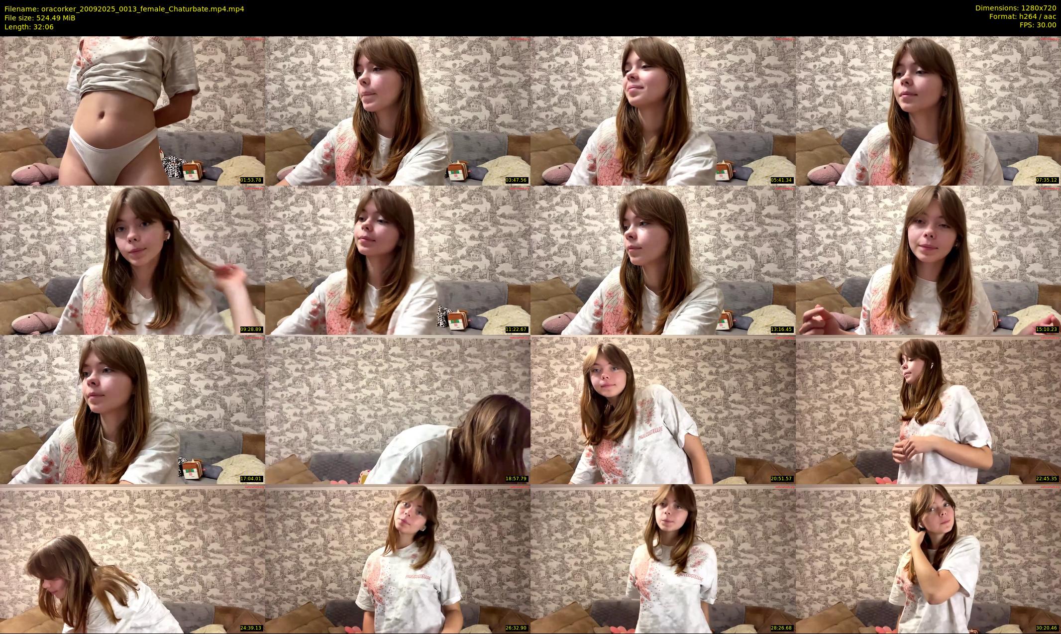 oracorker — 33 minute Chaturbate female cam show recording, 720p, Sep 20, 2025