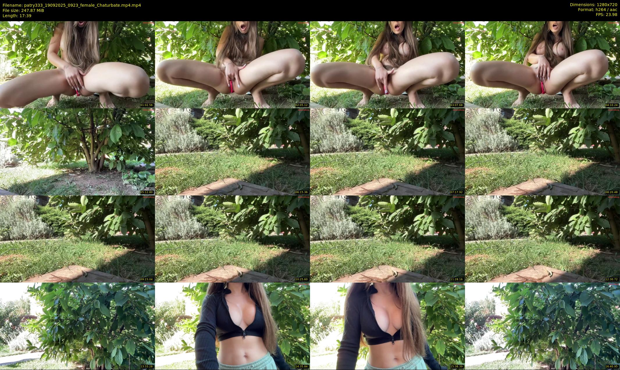 patry333 — 18 minute Chaturbate female cam show recording, 720p, Sep 19, 2025