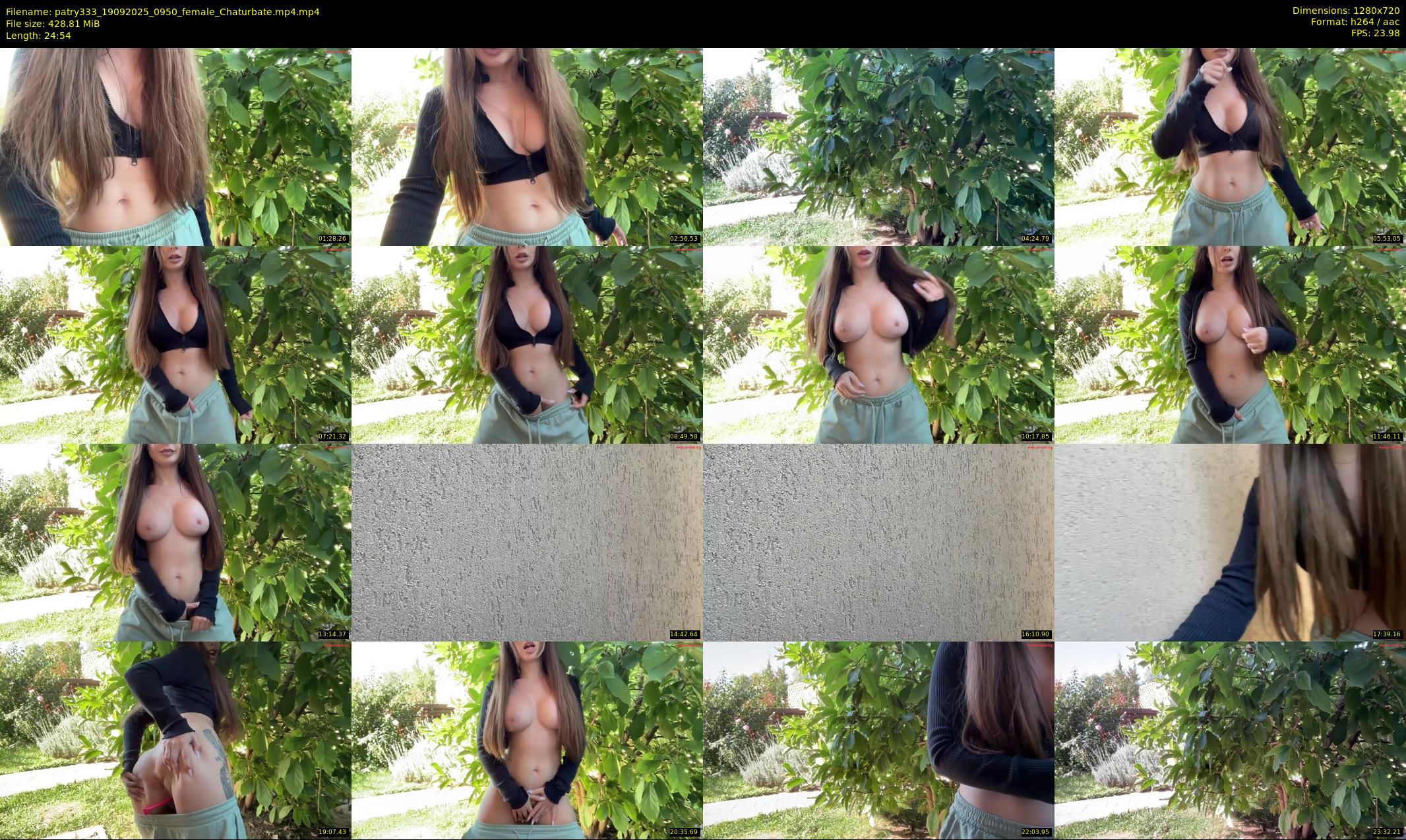 patry333 — 25 minute Chaturbate female cam show recording, 720p, Sep 19, 2025