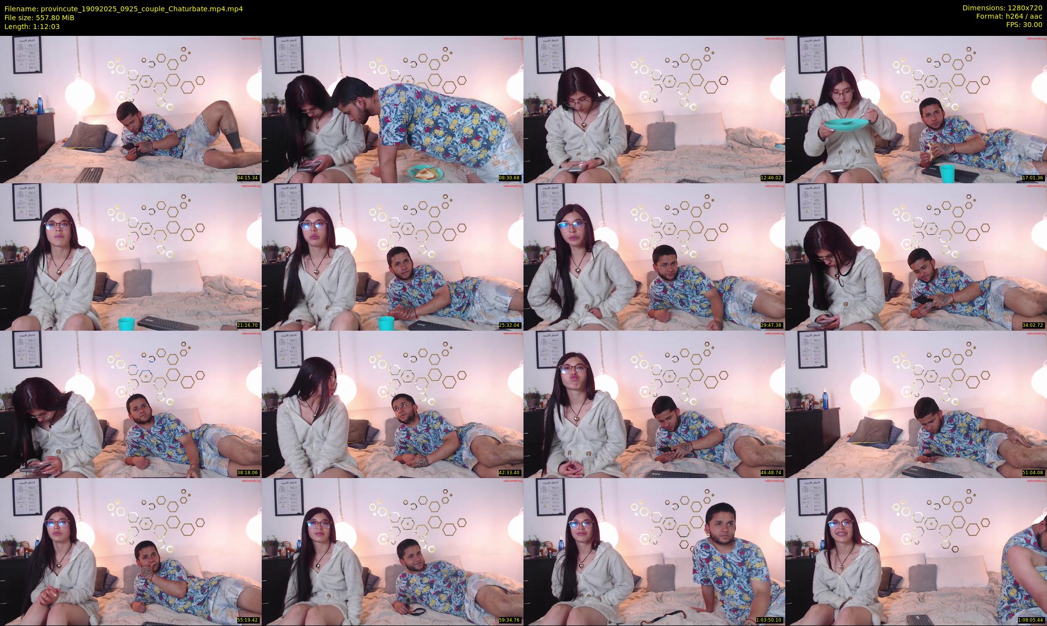 provincute — 73 minute Chaturbate couple cam show recording, 720p, Sep 19, 2025