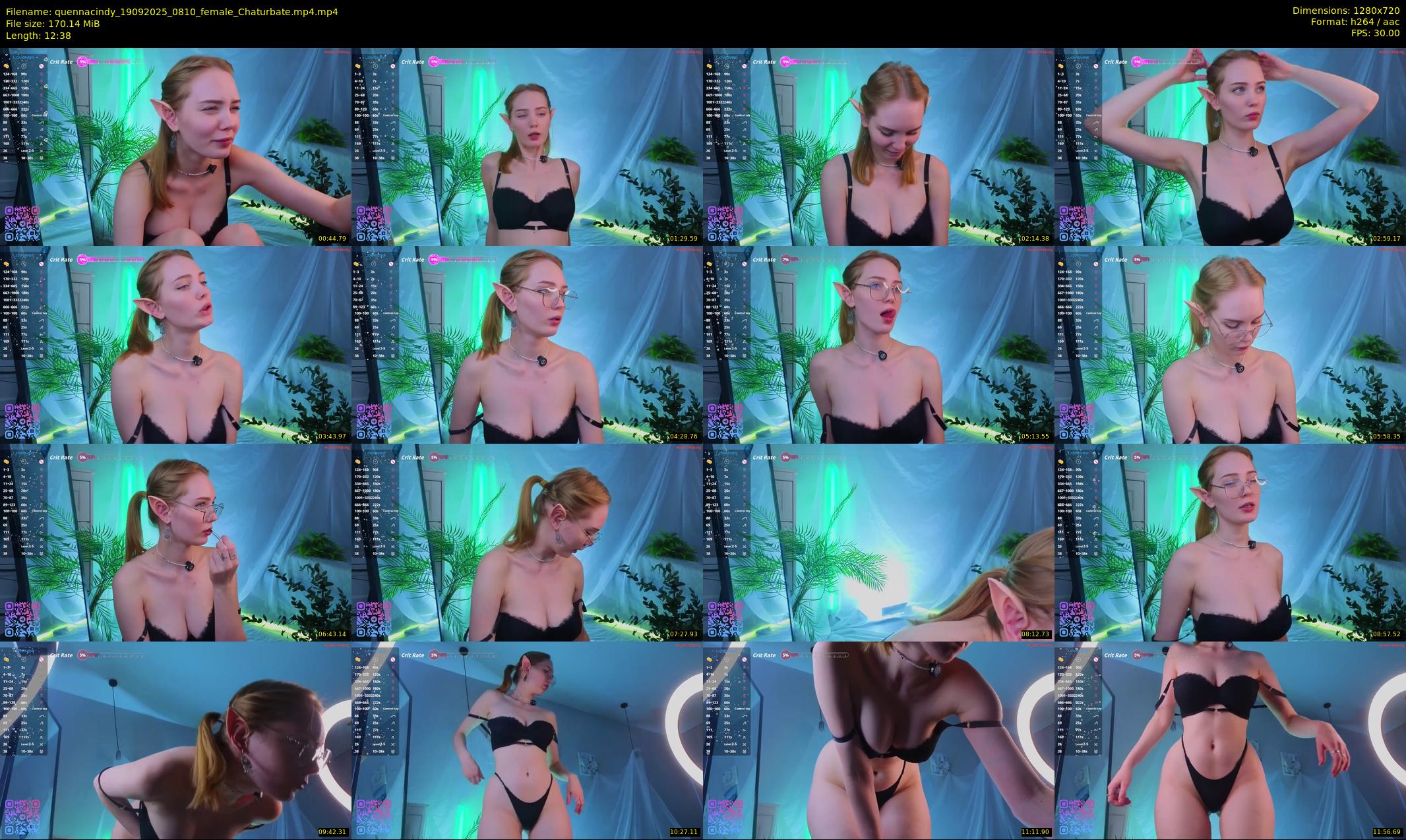 quennacindy — 13 minute Chaturbate female cam show recording, 720p, Sep 19, 2025