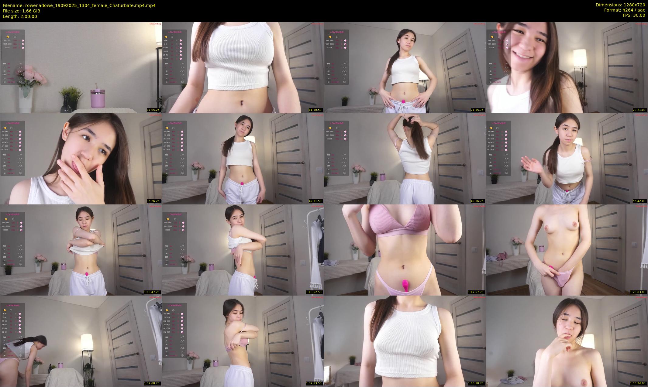 rowenadowe — 120 minute Chaturbate female cam show recording, 720p, Sep 19, 2025