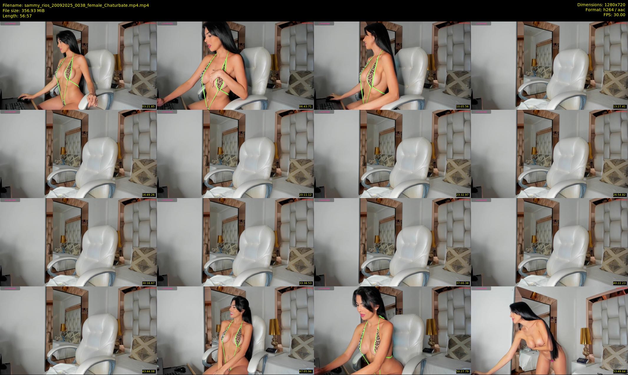 sammy_rios — 57 minute Chaturbate female cam show recording, 720p, Sep 20, 2025