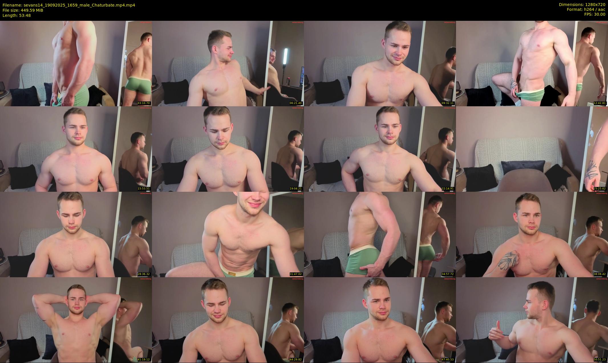 sevans14 — 54 minute Chaturbate male cam show recording, 720p, Sep 19, 2025