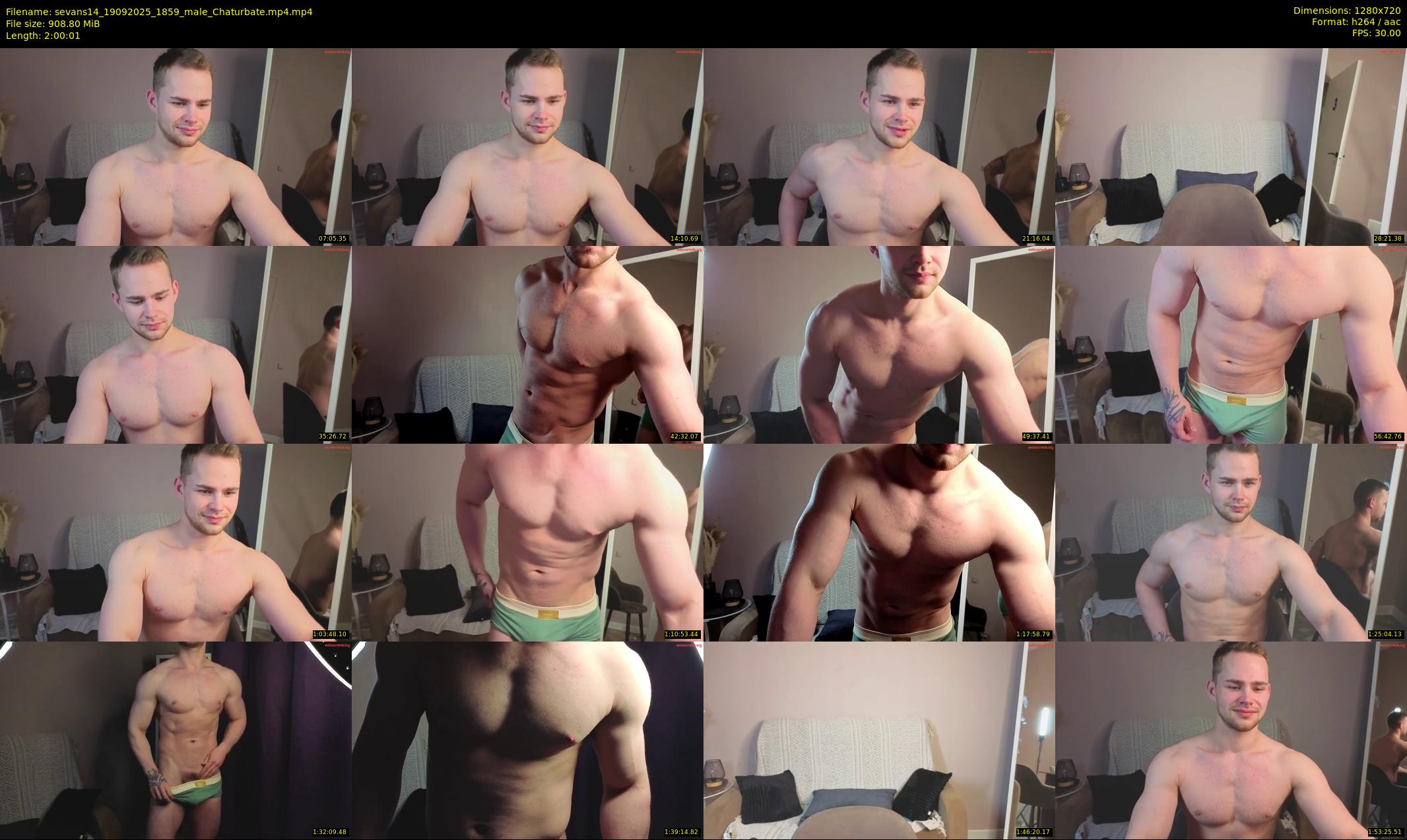 sevans14 — 121 minute Chaturbate male cam show recording, 720p, Sep 19, 2025