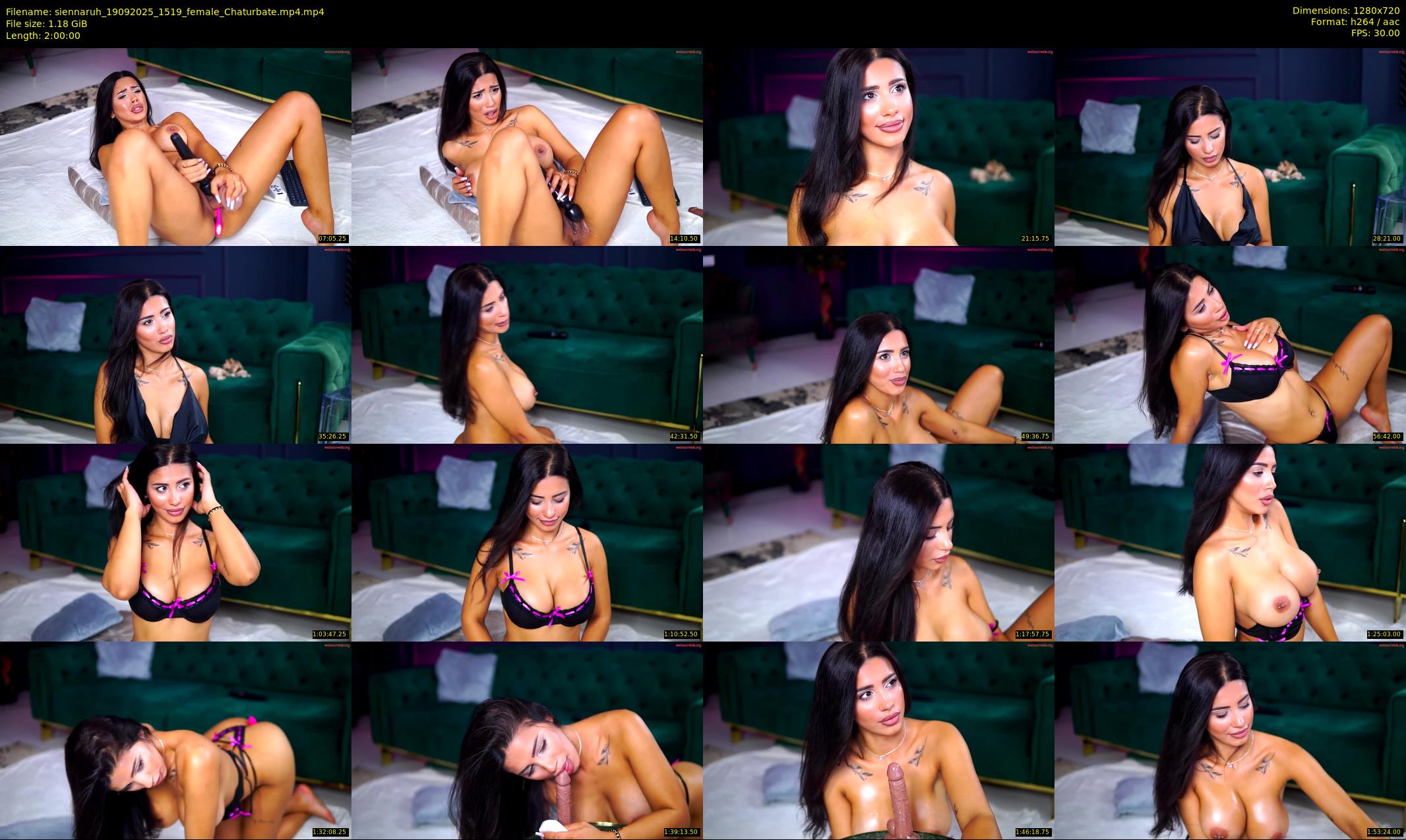siennaruh — 120 minute Chaturbate female cam show recording, 720p, Sep 19, 2025