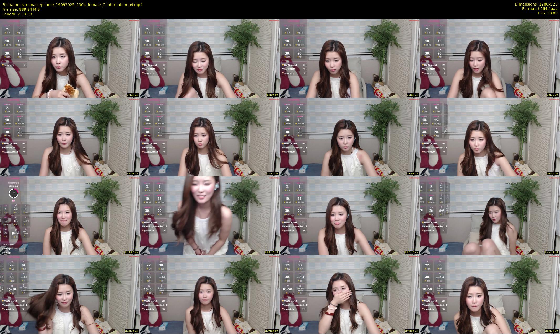 simonastephanie — 120 minute Chaturbate female cam show recording, 720p, Sep 19, 2025