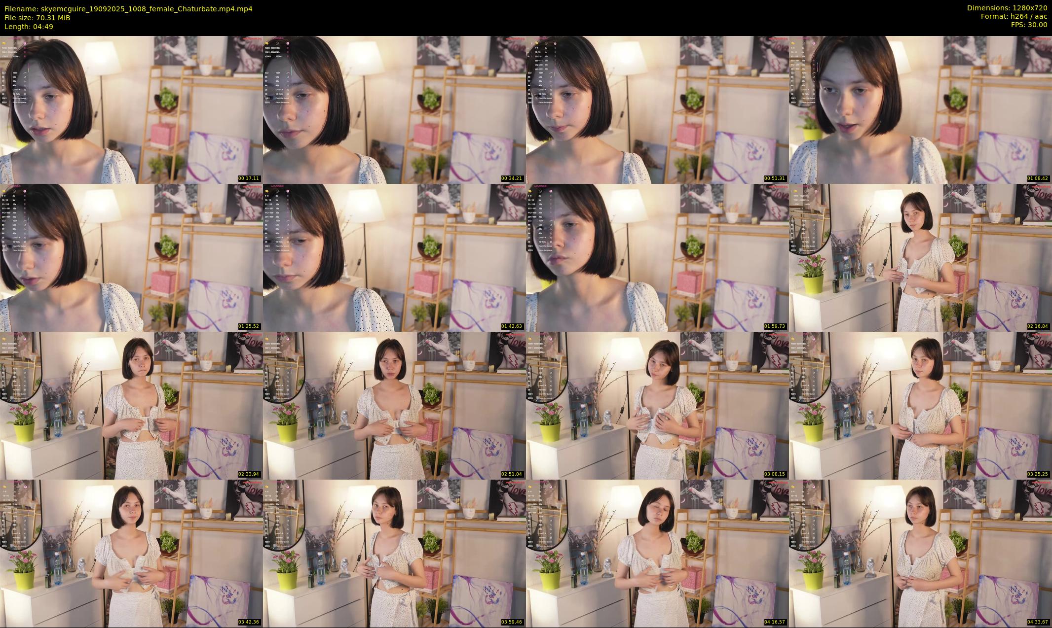 skyemcguire — 5 minute Chaturbate female cam show recording, 720p, Sep 19, 2025