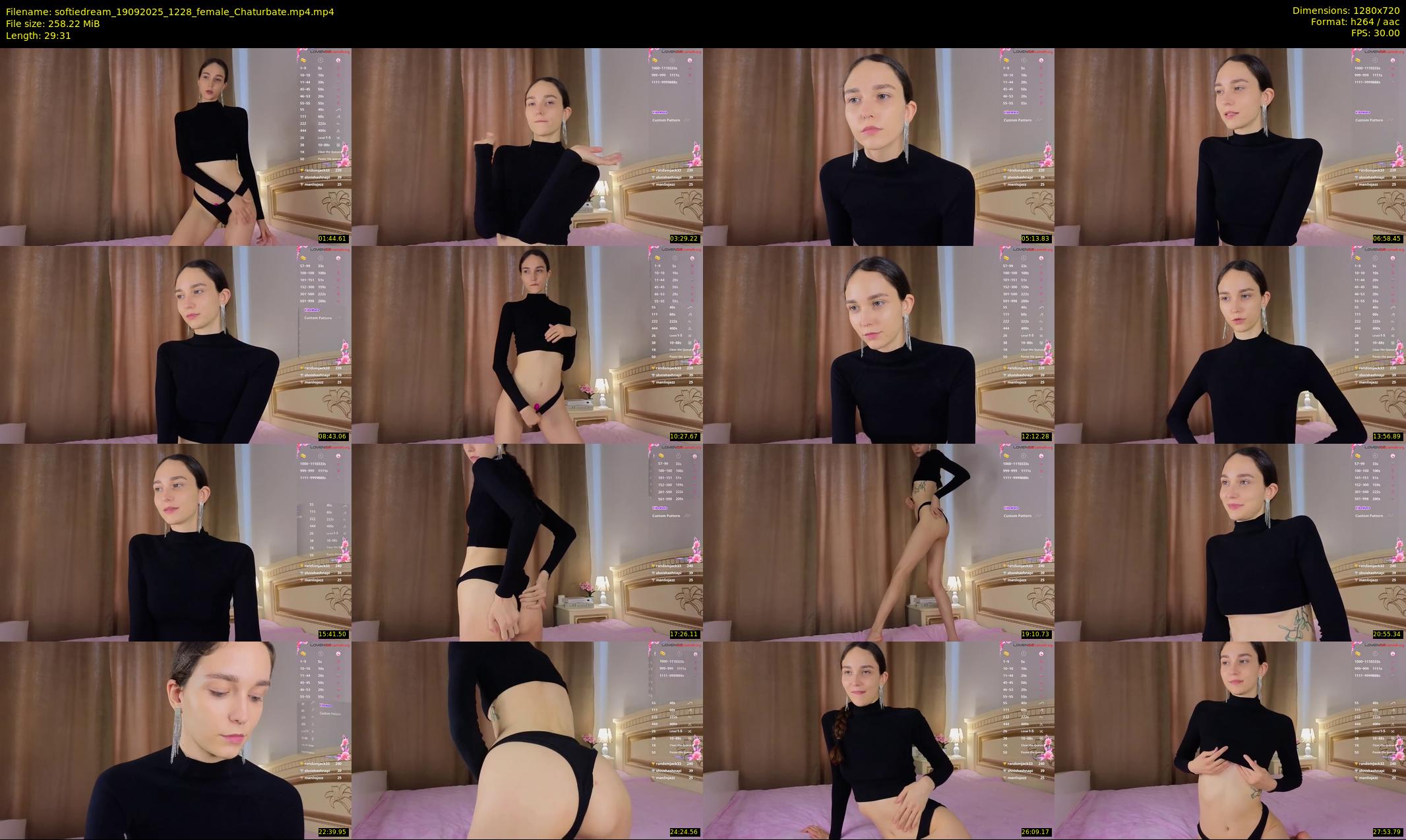 softiedream — 30 minute Chaturbate female cam show recording, 720p, Sep 19, 2025