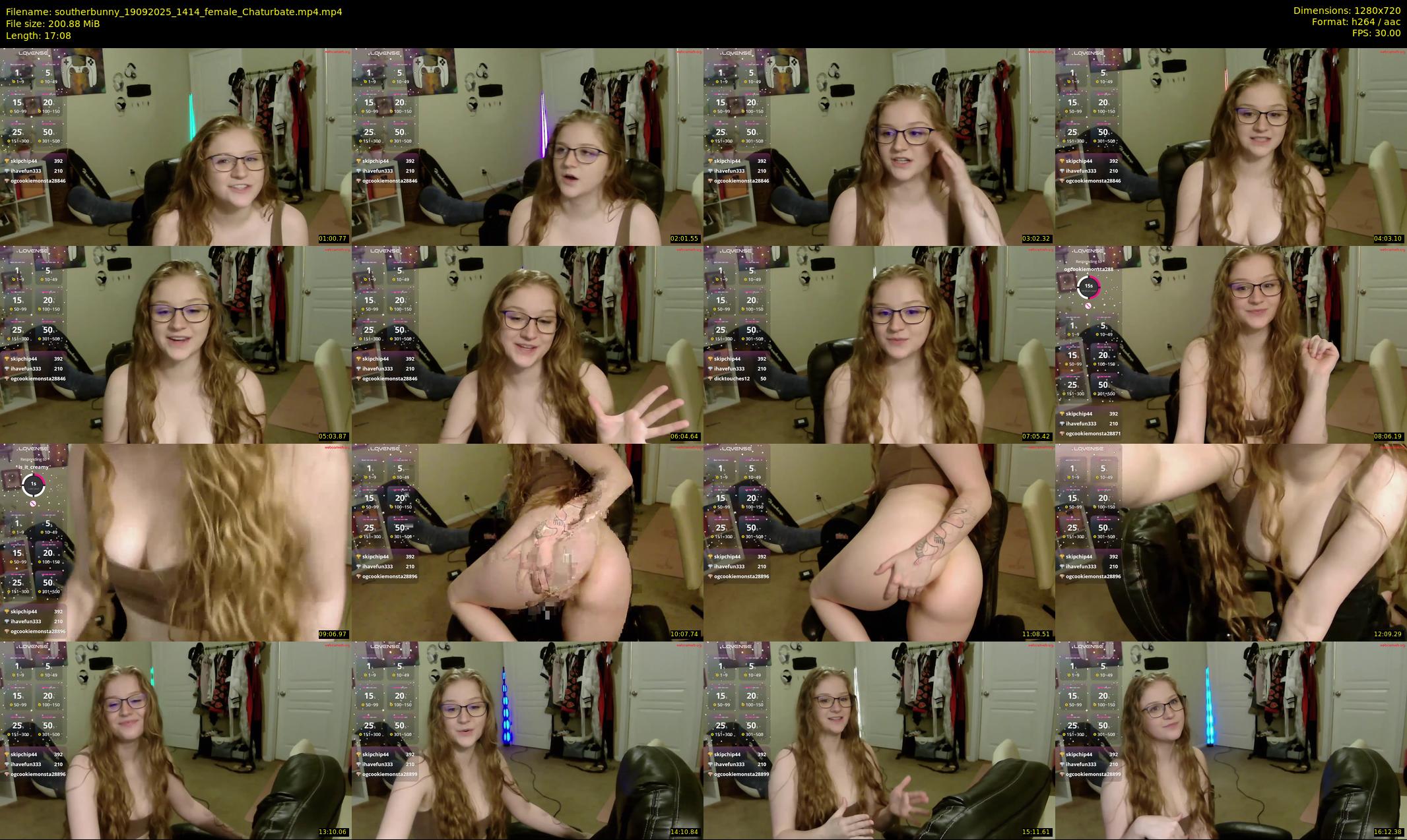 southerbunny — 18 minute Chaturbate female cam show recording, 720p, Sep 19, 2025