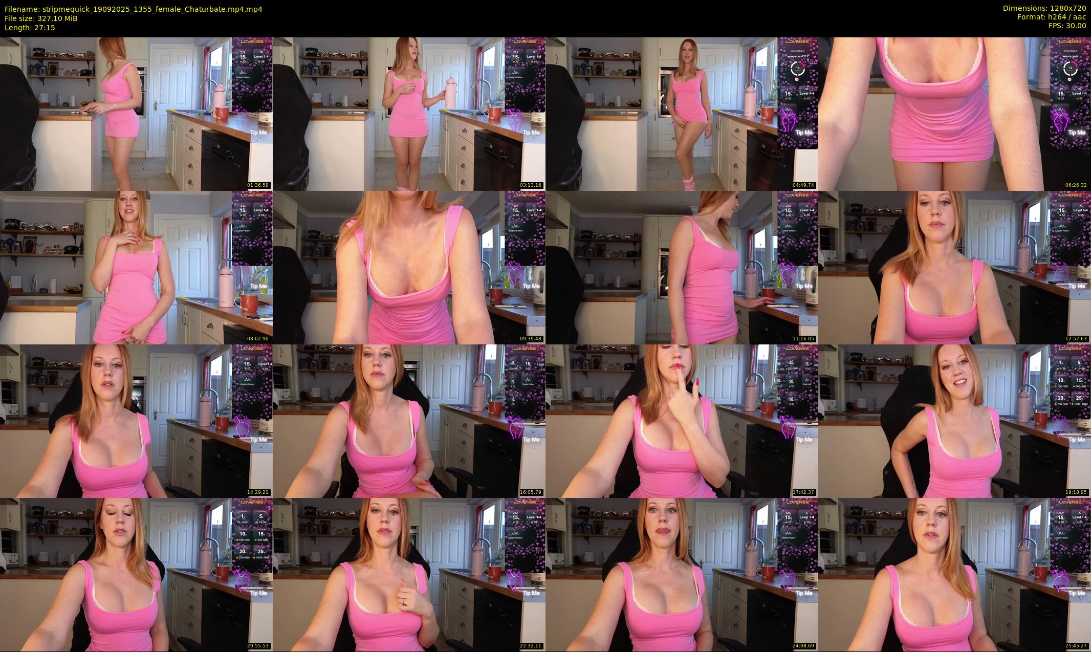 stripmequick — 28 minute Chaturbate female cam show recording, 720p, Sep 19, 2025
