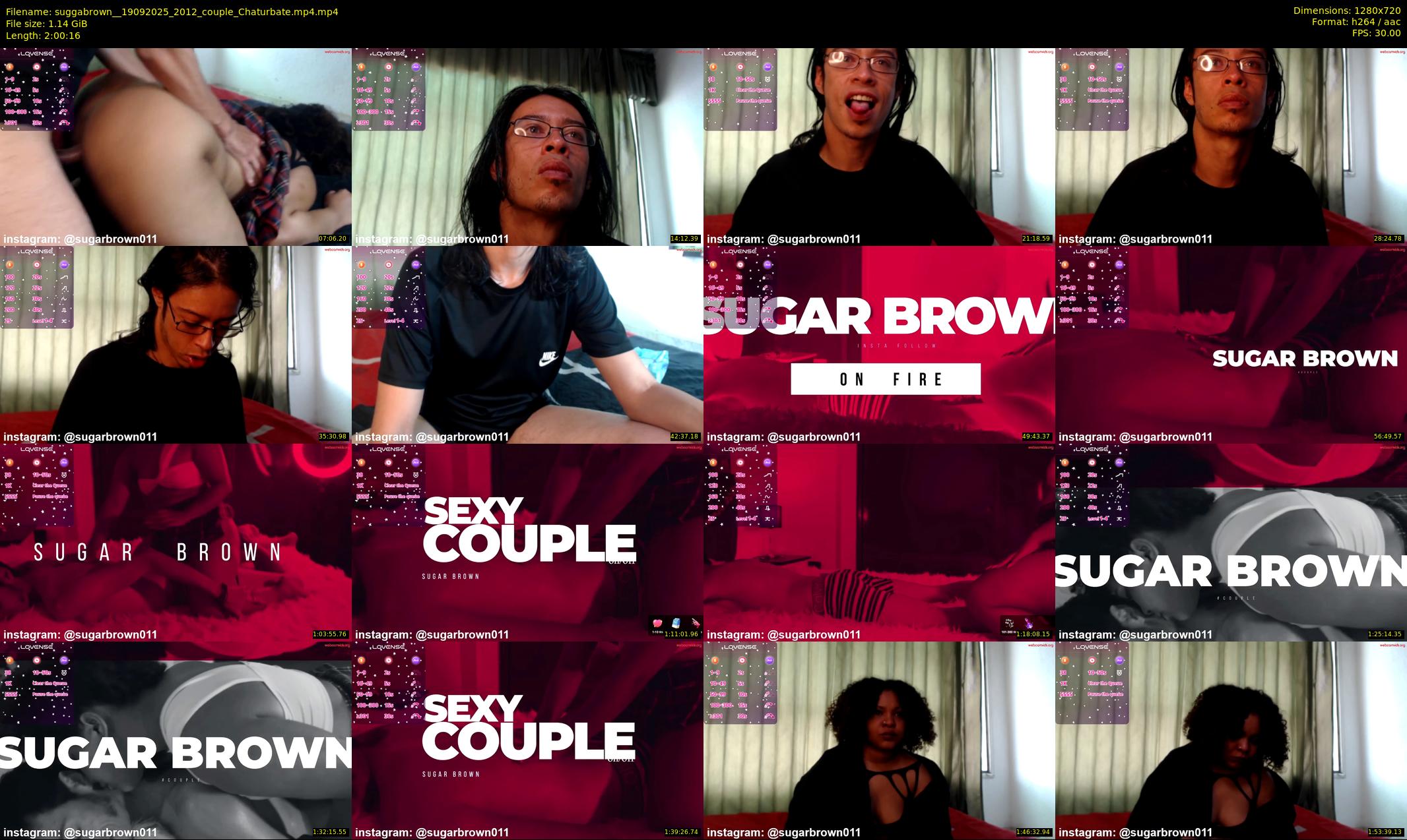 suggabrown_ — 121 minute Chaturbate couple cam show recording, 720p, Sep 19, 2025