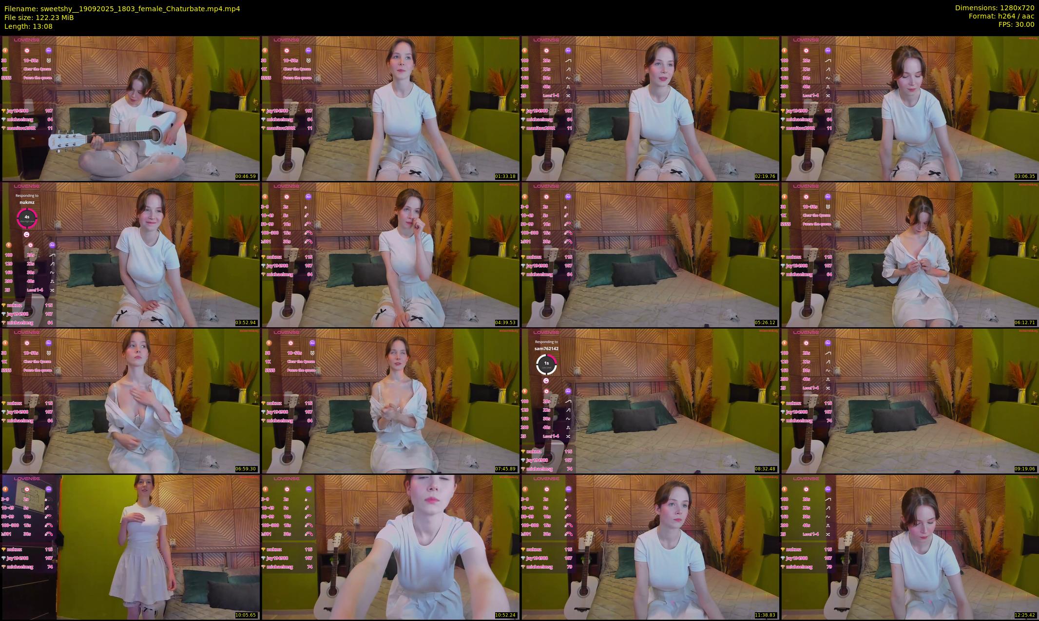sweetshy_ — 14 minute Chaturbate female cam show recording, 720p, Sep 19, 2025