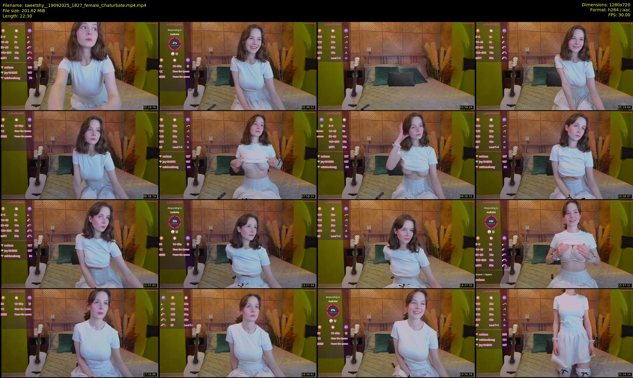 sweetshy_ — 23 minute Chaturbate female cam show recording, 720p, Sep 19, 2025