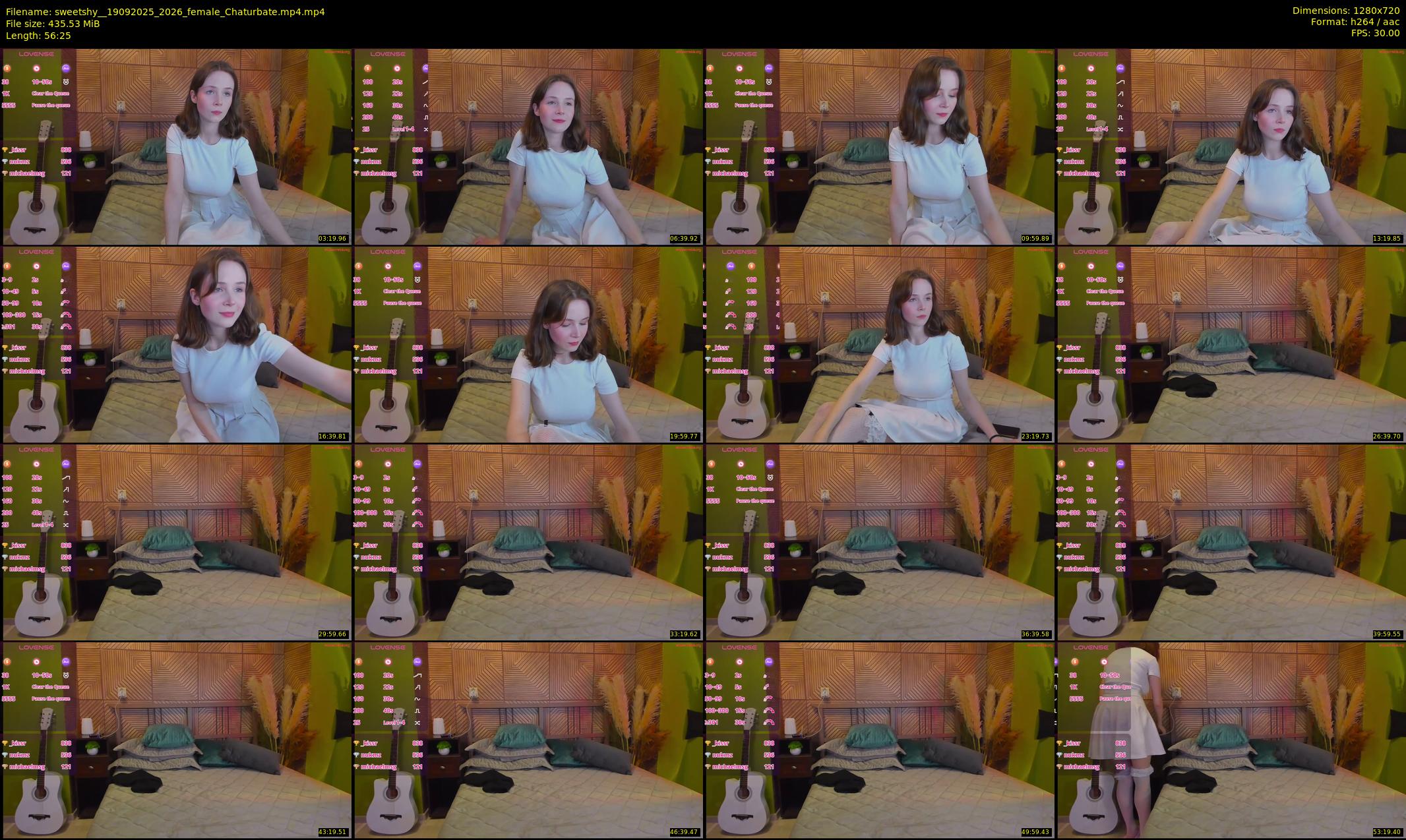 sweetshy_ — 57 minute Chaturbate female cam show recording, 720p, Sep 19, 2025