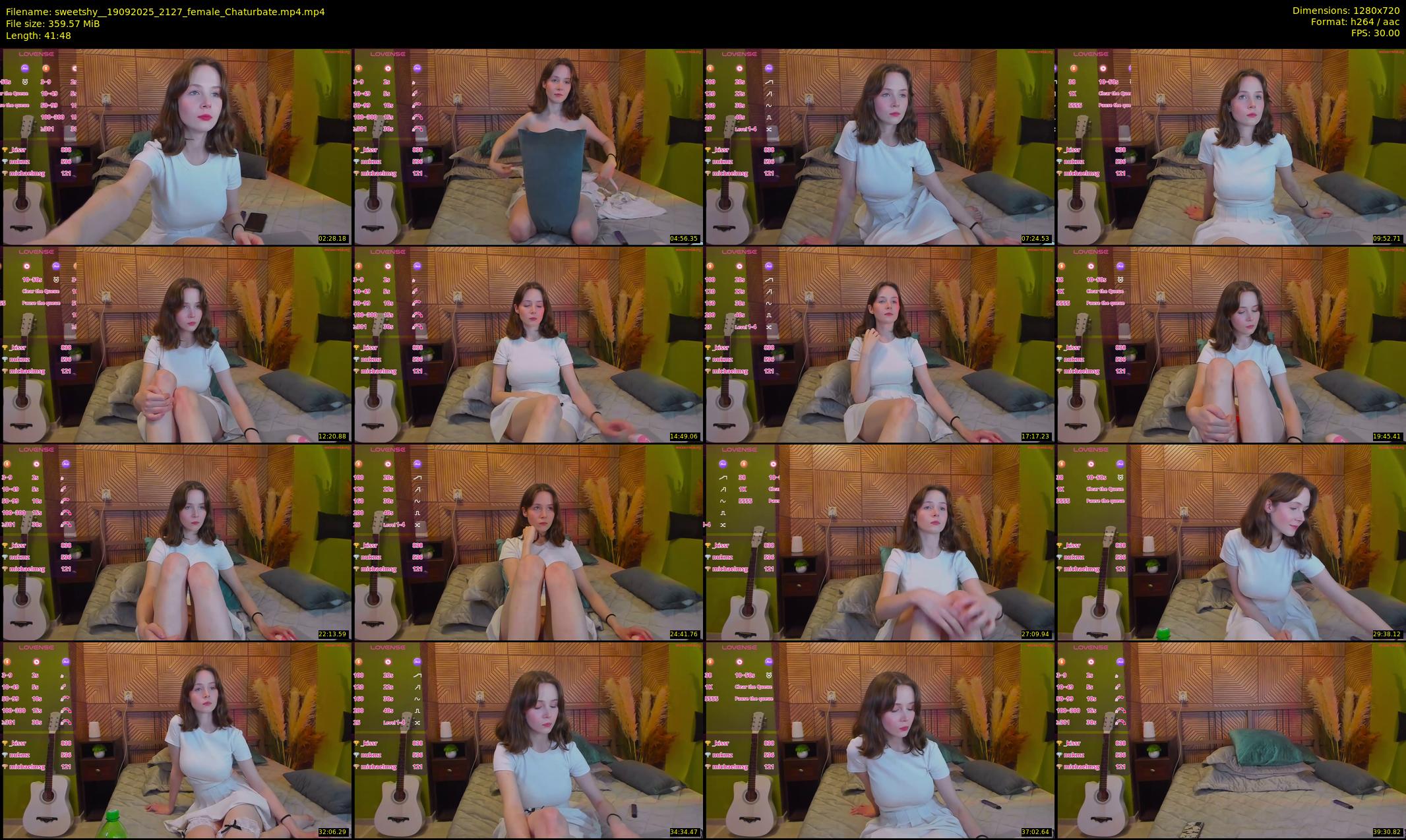sweetshy_ — 42 minute Chaturbate female cam show recording, 720p, Sep 19, 2025