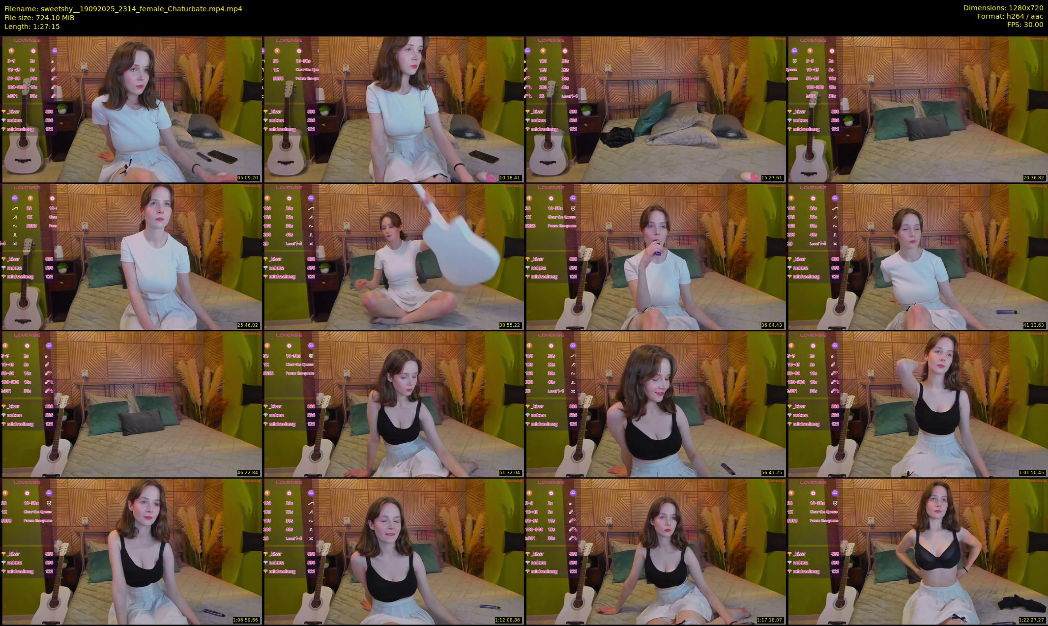 sweetshy_ — 88 minute Chaturbate female cam show recording, 720p, Sep 19, 2025