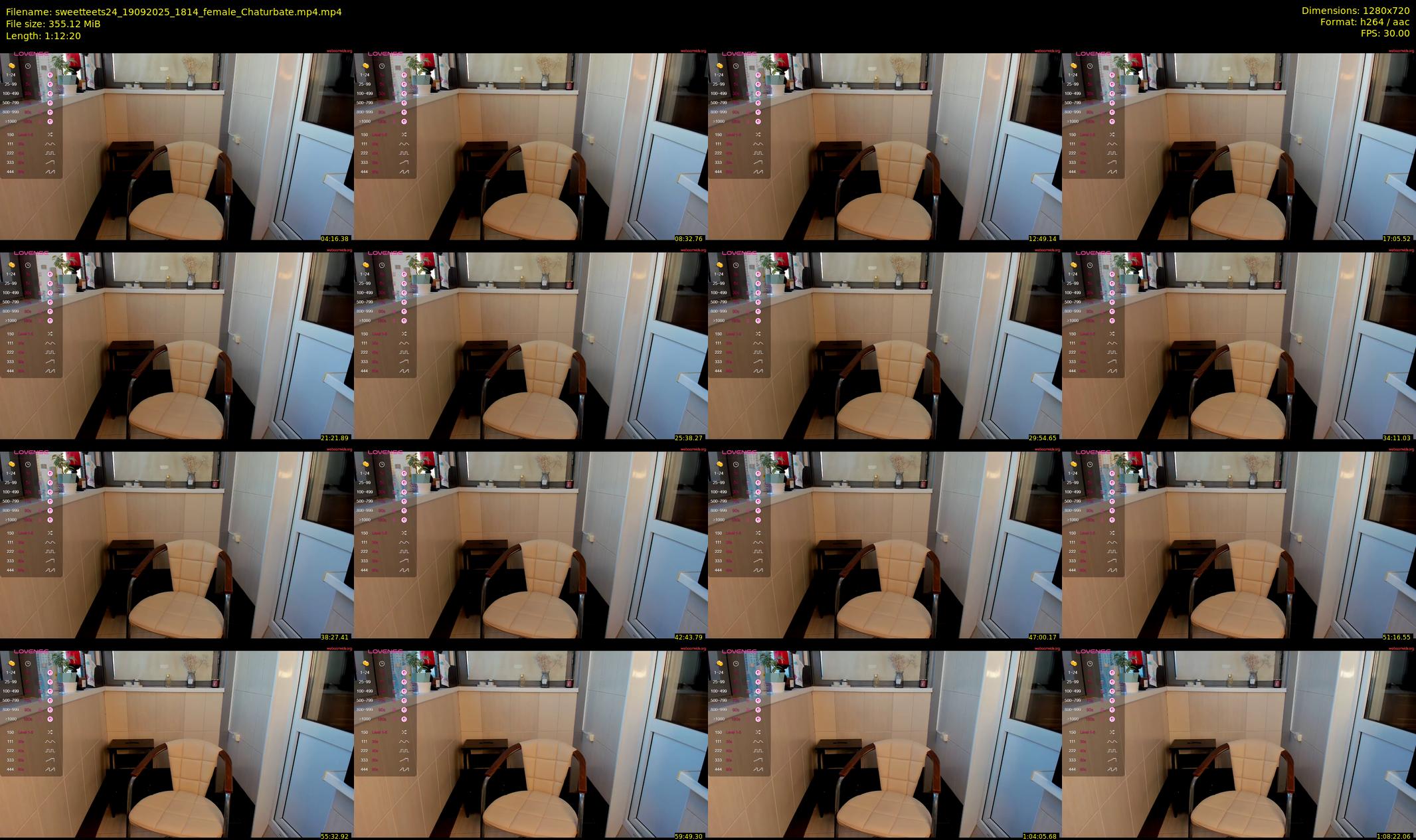 sweetteets24 — 73 minute Chaturbate female cam show recording, 720p, Sep 19, 2025