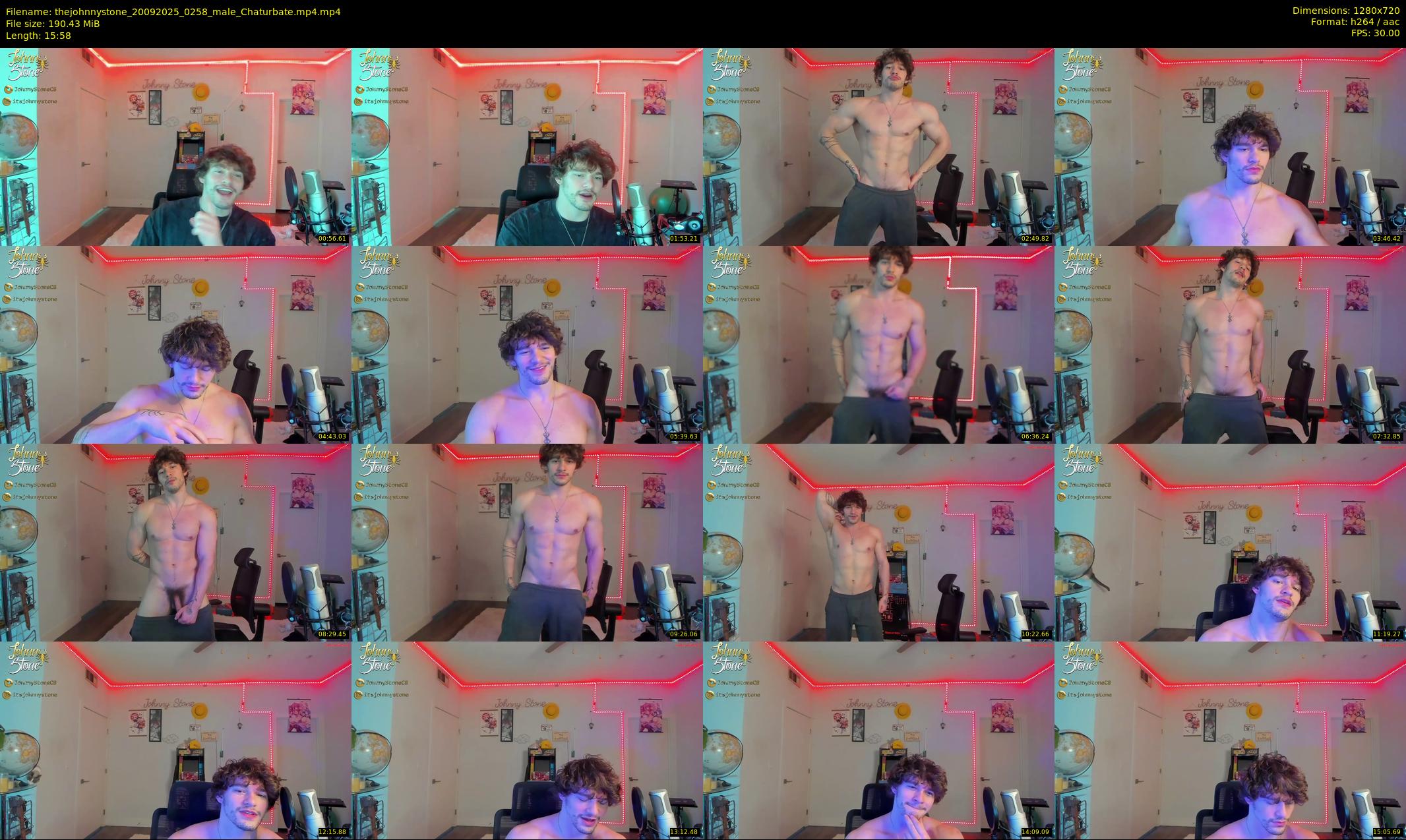thejohnnystone — 16 minute Chaturbate male cam show recording, 720p, Sep 20, 2025