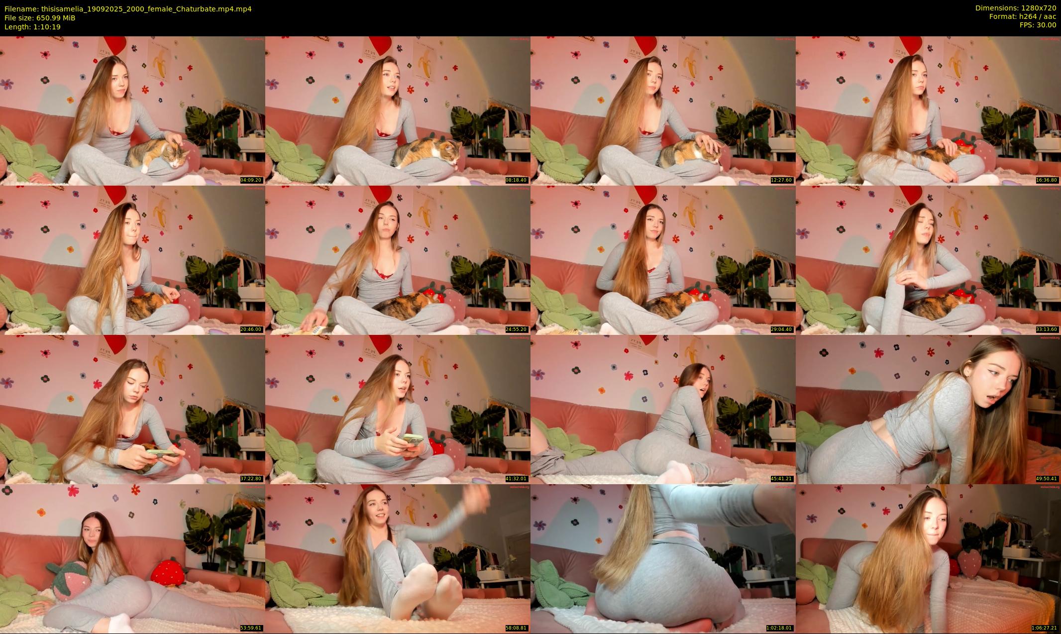 thisisamelia — 71 minute Chaturbate female cam show recording, 720p, Sep 19, 2025