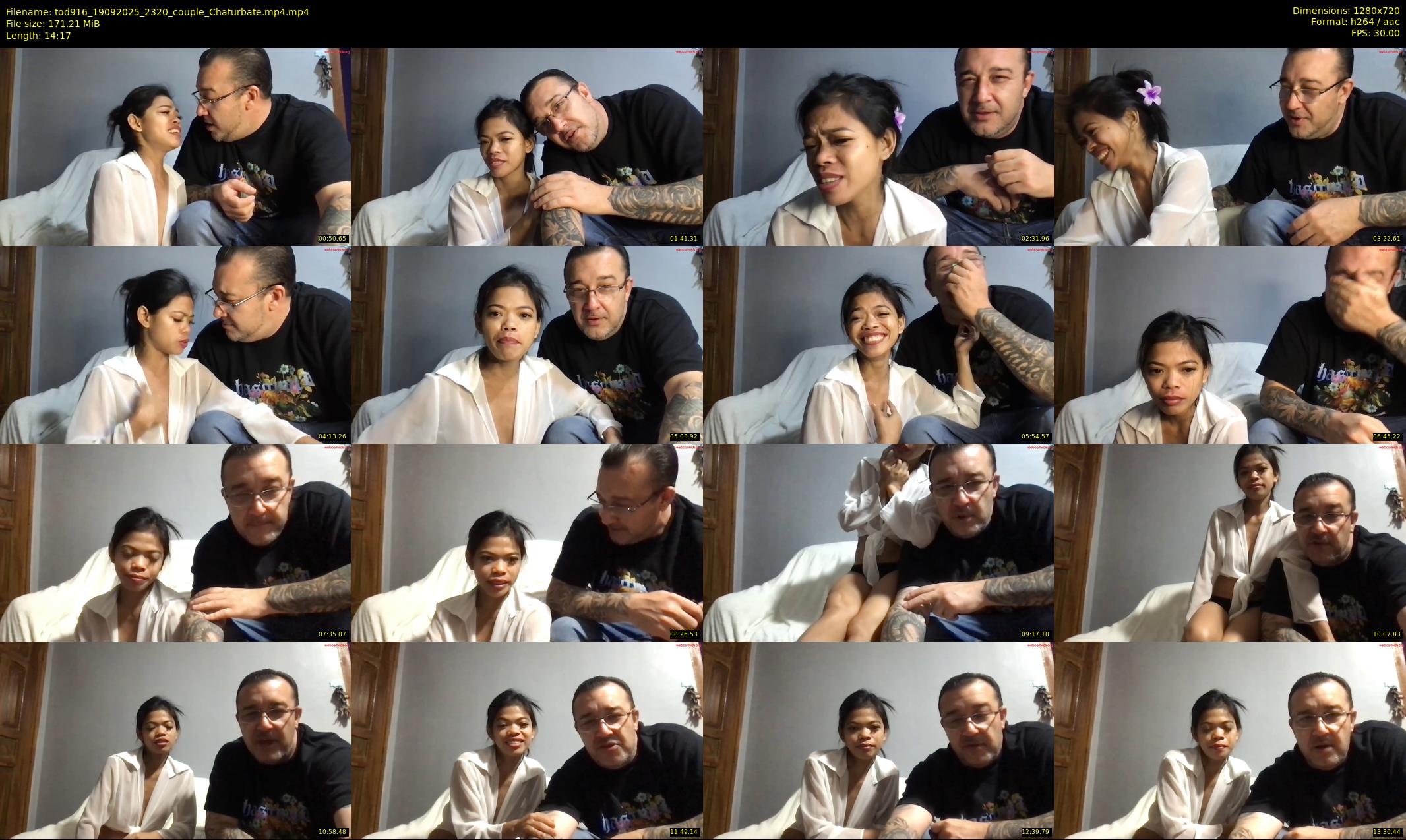 tod916 — 15 minute Chaturbate couple cam show recording, 720p, Sep 19, 2025