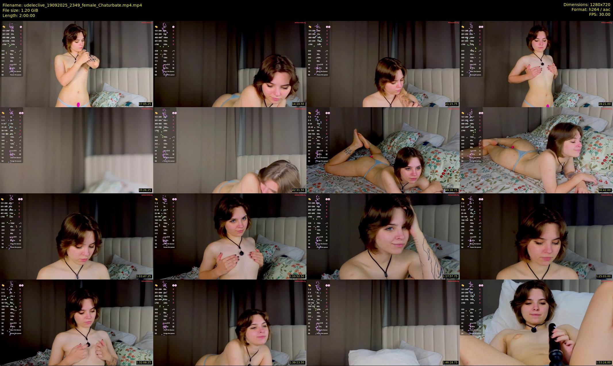 udeleclive — 120 minute Chaturbate female cam show recording, 720p, Sep 19, 2025