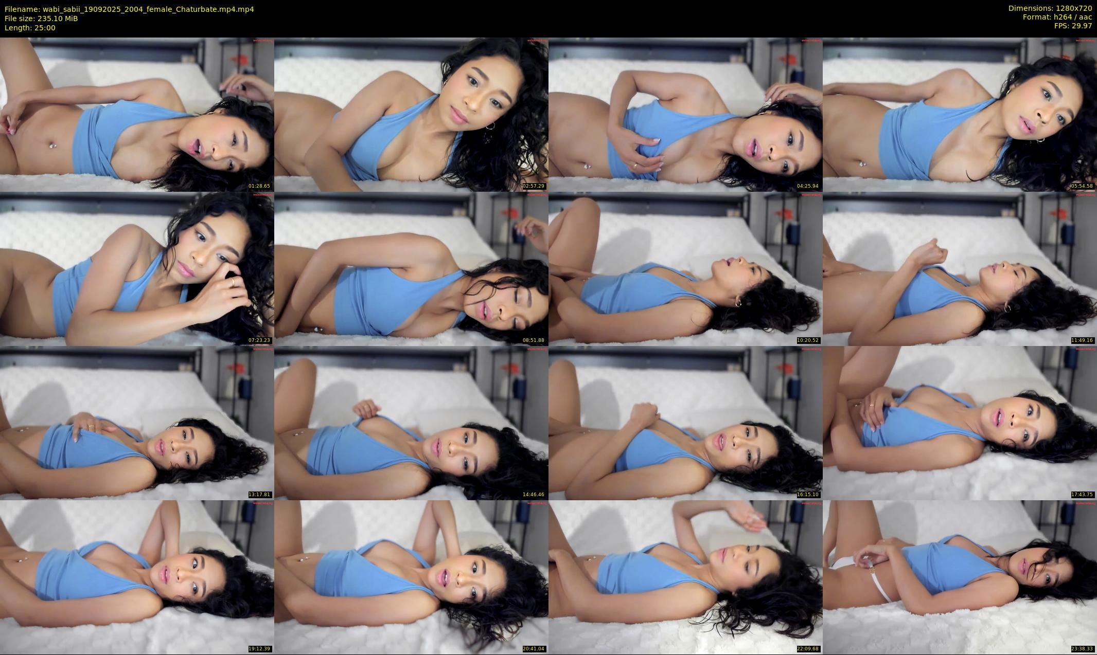 wabi_sabii — 25 minute Chaturbate female cam show recording, 720p, Sep 19, 2025