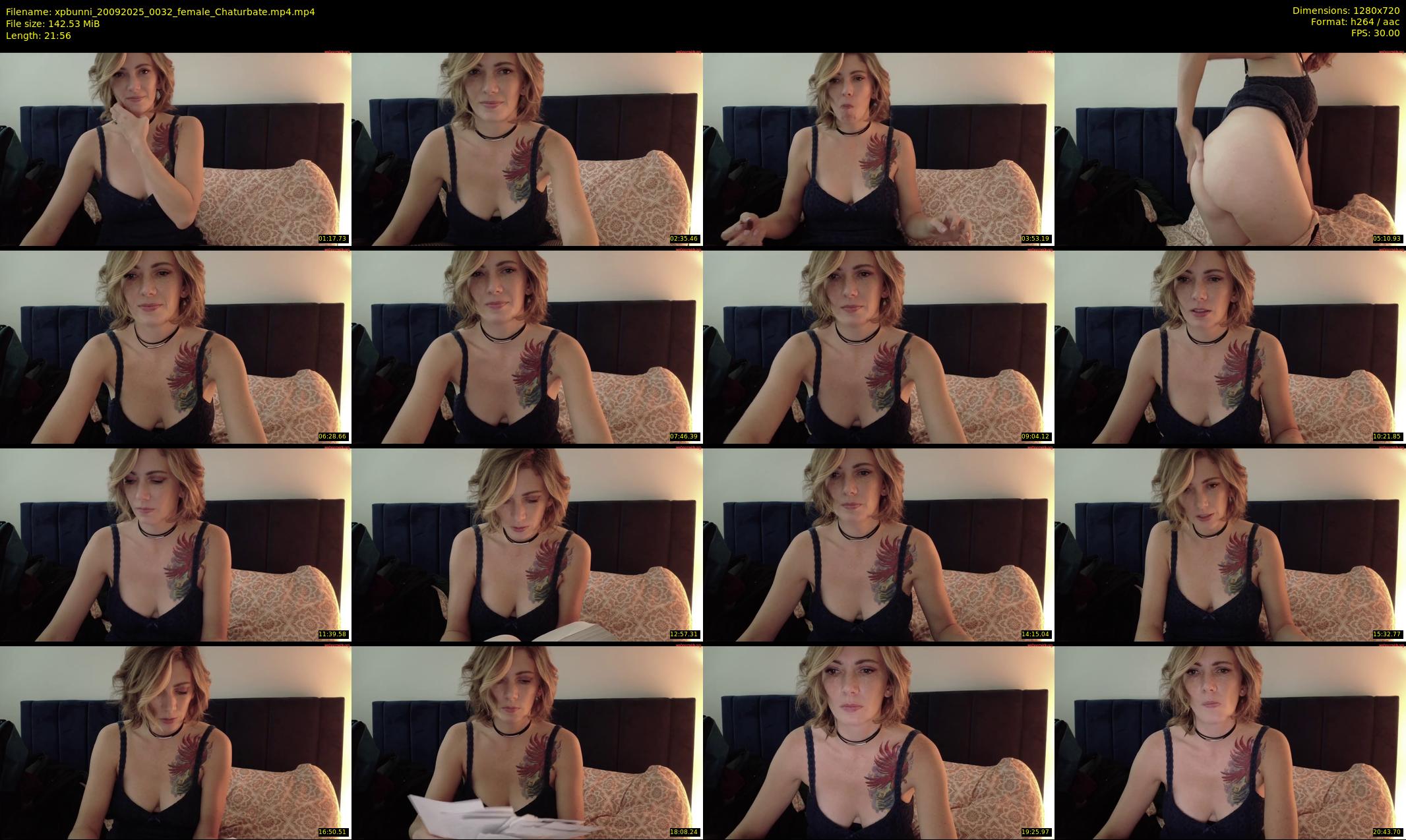 xpbunni — 22 minute Chaturbate female cam show recording, 720p, Sep 20, 2025