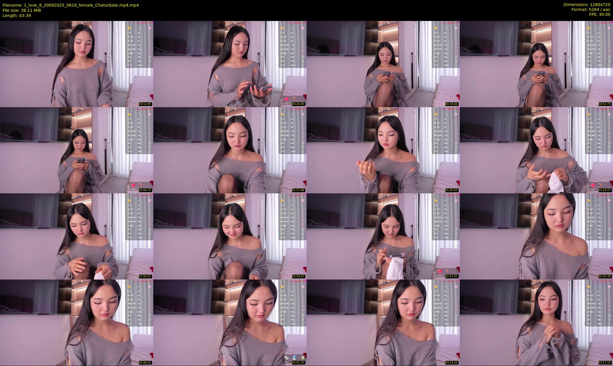 1_love_8 — 4 minute Chaturbate female cam show recording, 720p, Sep 20, 2025