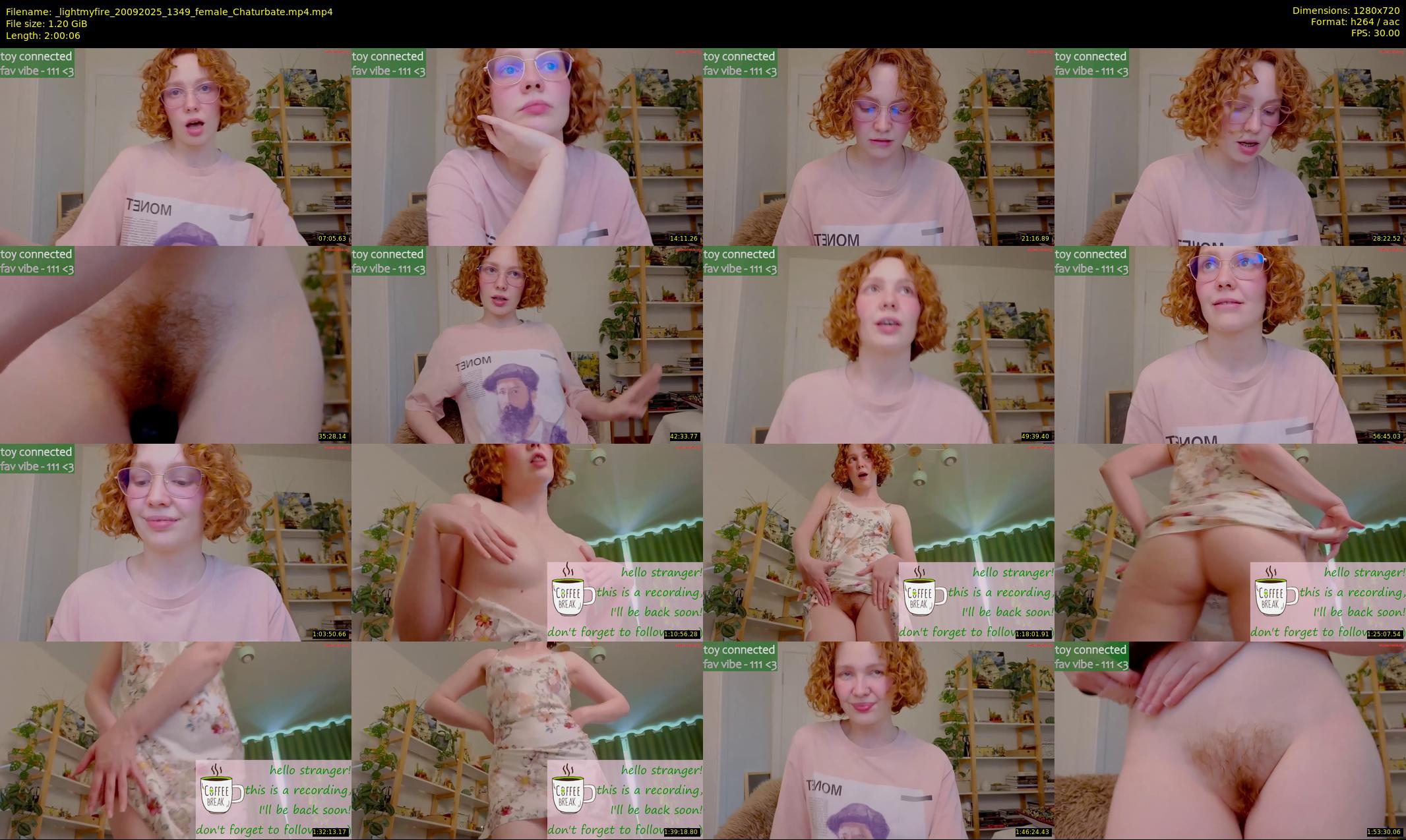 _lightmyfire — 121 minute Chaturbate female cam show recording, 720p, Sep 20, 2025