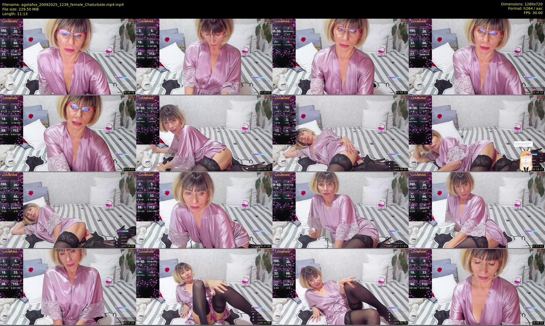 agatafox — 12 minute Chaturbate female cam show recording, 720p, Sep 20, 2025