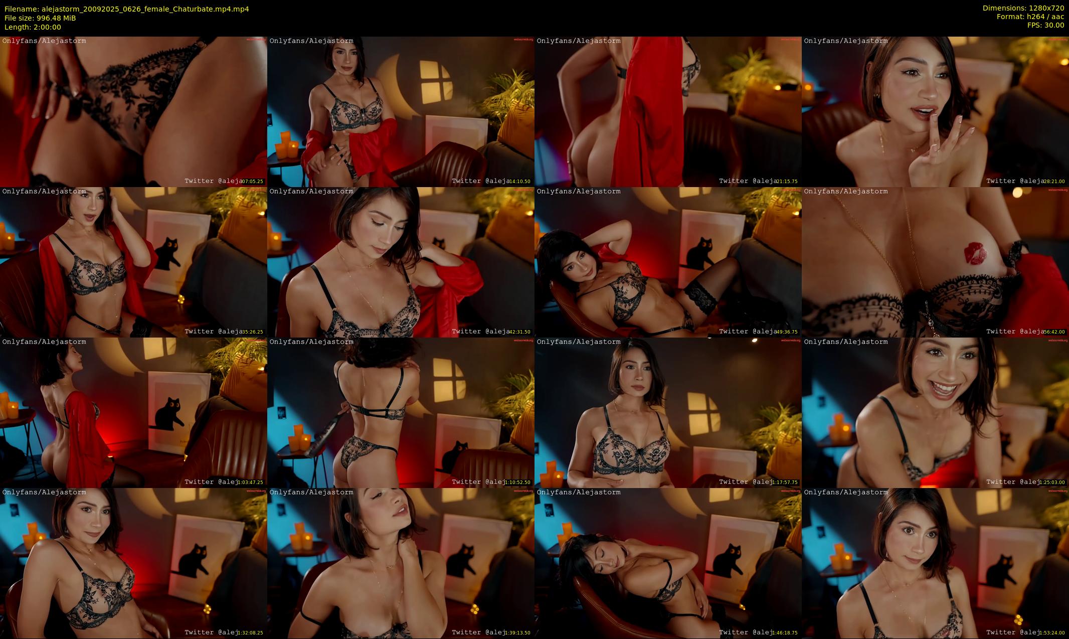 alejastorm — 120 minute Chaturbate female cam show recording, 720p, Sep 20, 2025