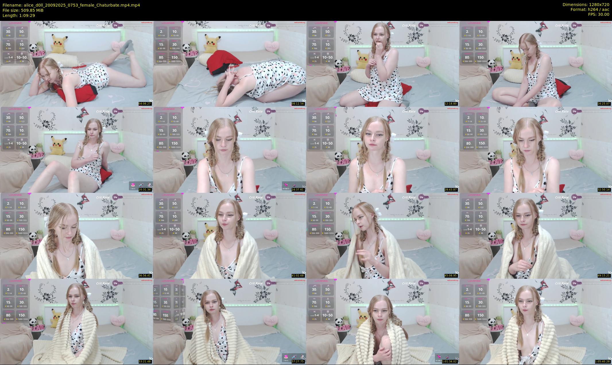 alice_d0ll — 70 minute Chaturbate female cam show recording, 720p, Sep 20, 2025