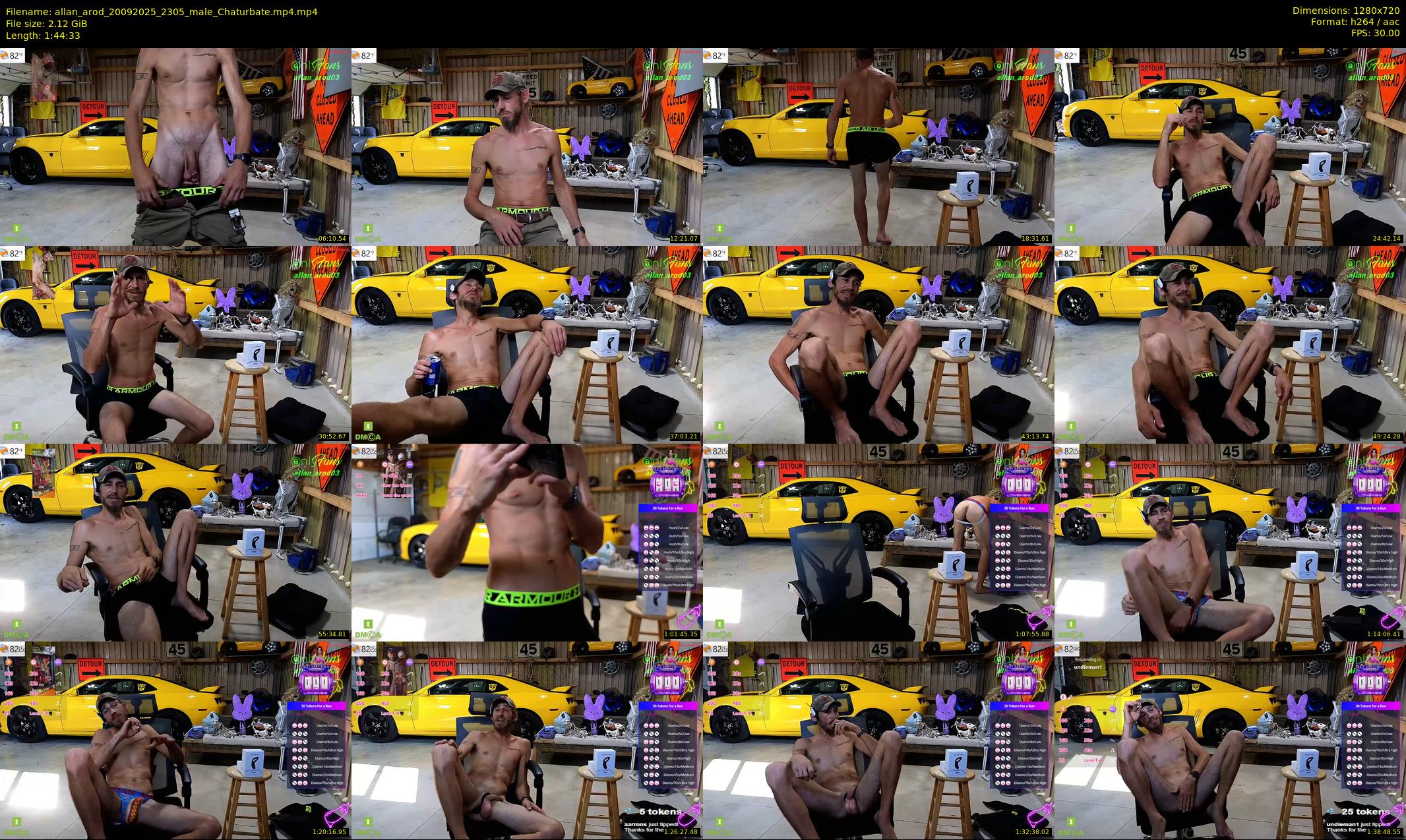 allan_arod — 105 minute Chaturbate male cam show recording, 720p, Sep 20, 2025
