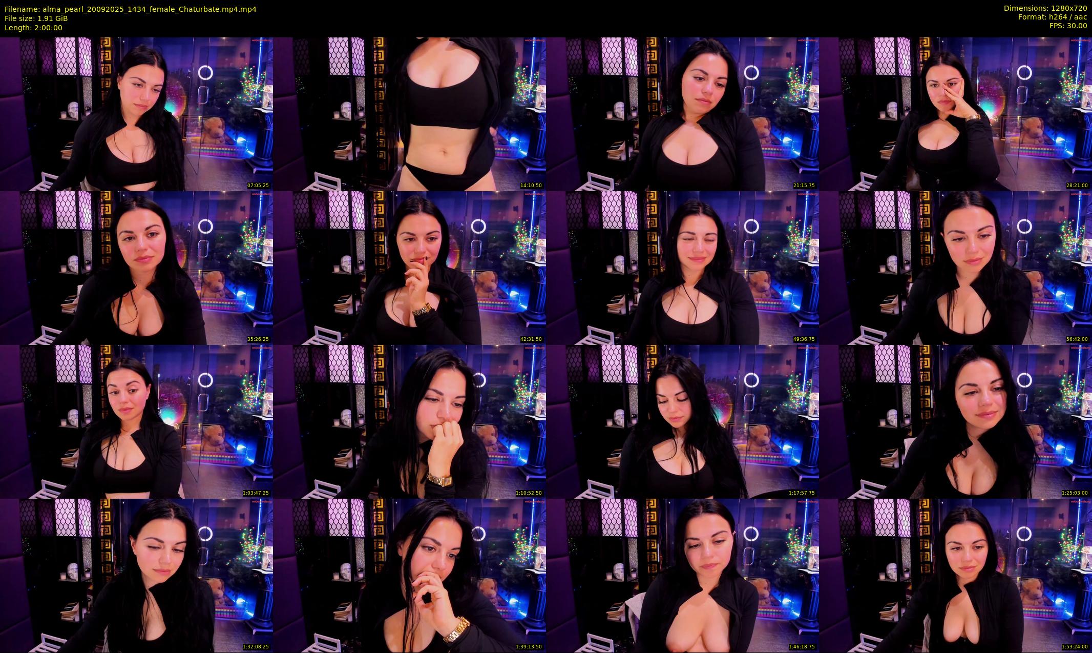 alma_pearl — 120 minute Chaturbate female cam show recording, 720p, Sep 20, 2025