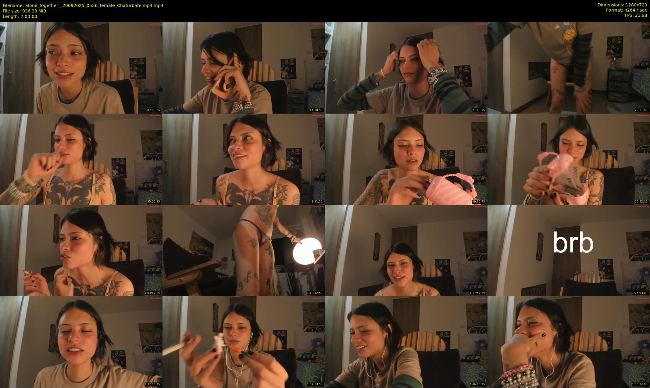 alone_together_ — 120 minute Chaturbate female cam show recording, 720p, Sep 20, 2025