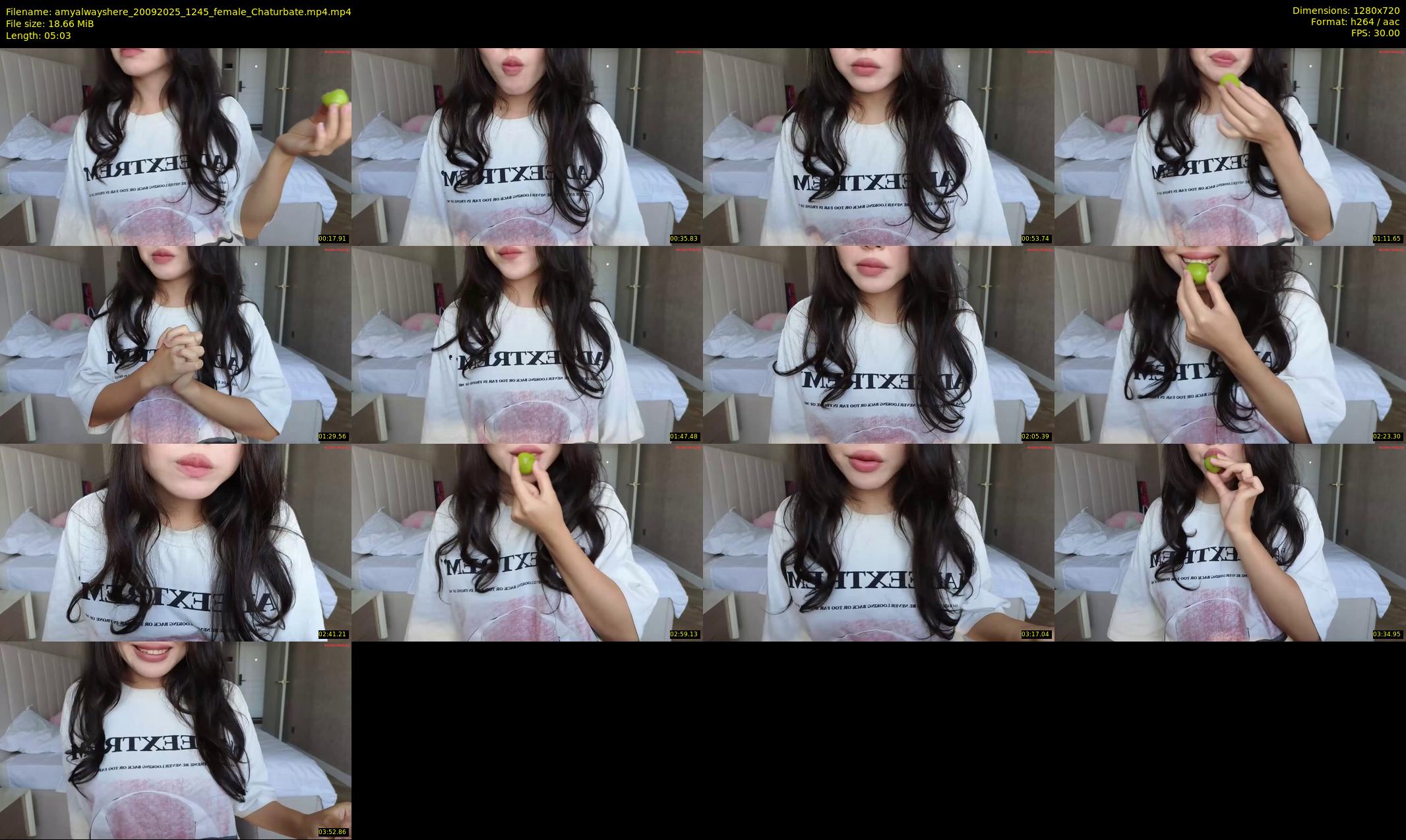 amyalwayshere — 6 minute Chaturbate female cam show recording, 720p, Sep 20, 2025