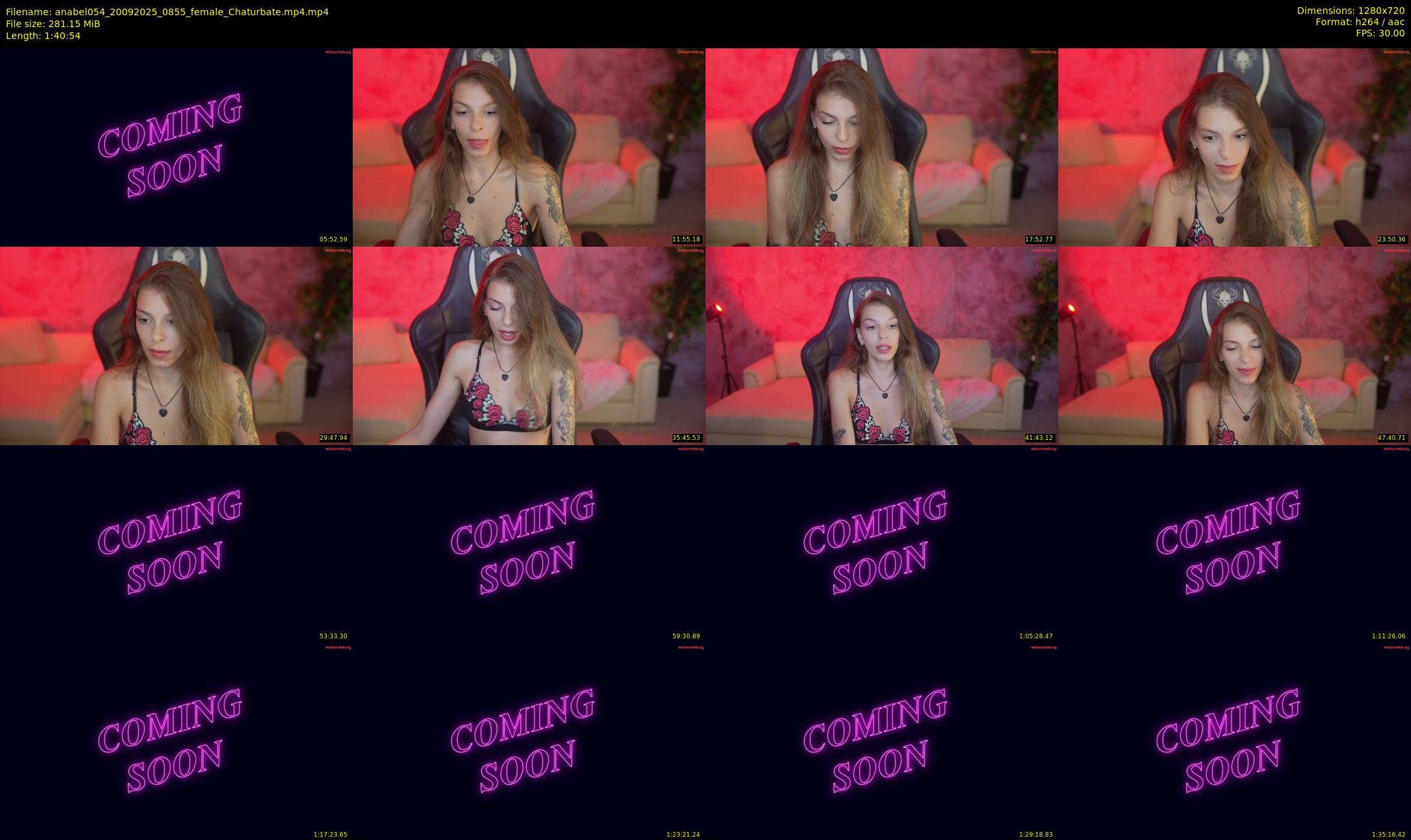anabel054 — 101 minute Chaturbate female cam show recording, 720p, Sep 20, 2025