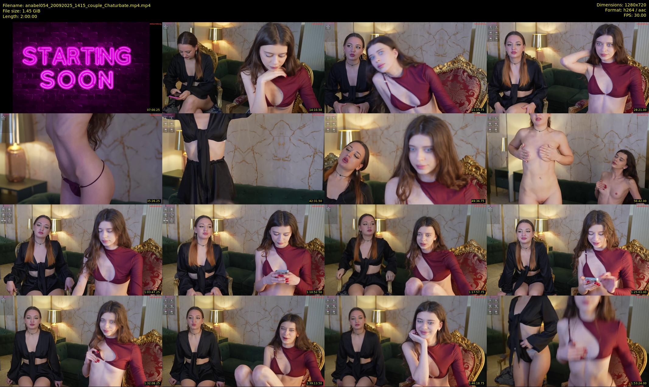 anabel054 — 120 minute Chaturbate female cam show recording, 720p, Sep 20, 2025