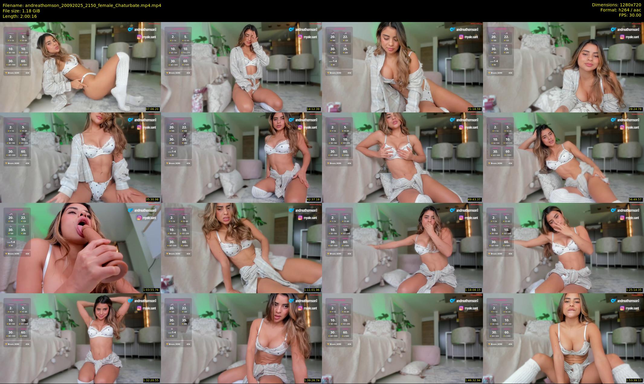 andreathomson — 121 minute Chaturbate female cam show recording, 720p, Sep 20, 2025