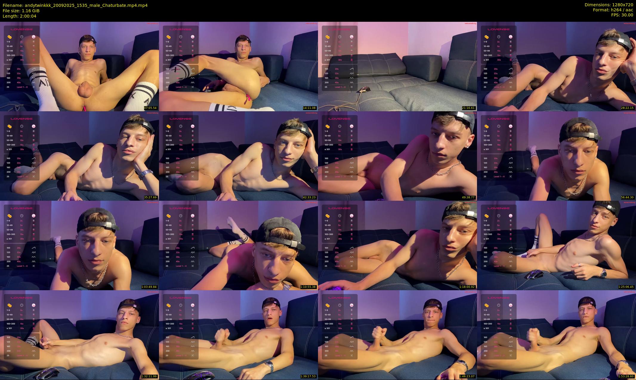 andytwinkkk — 121 minute Chaturbate male cam show recording, 720p, Sep 20, 2025